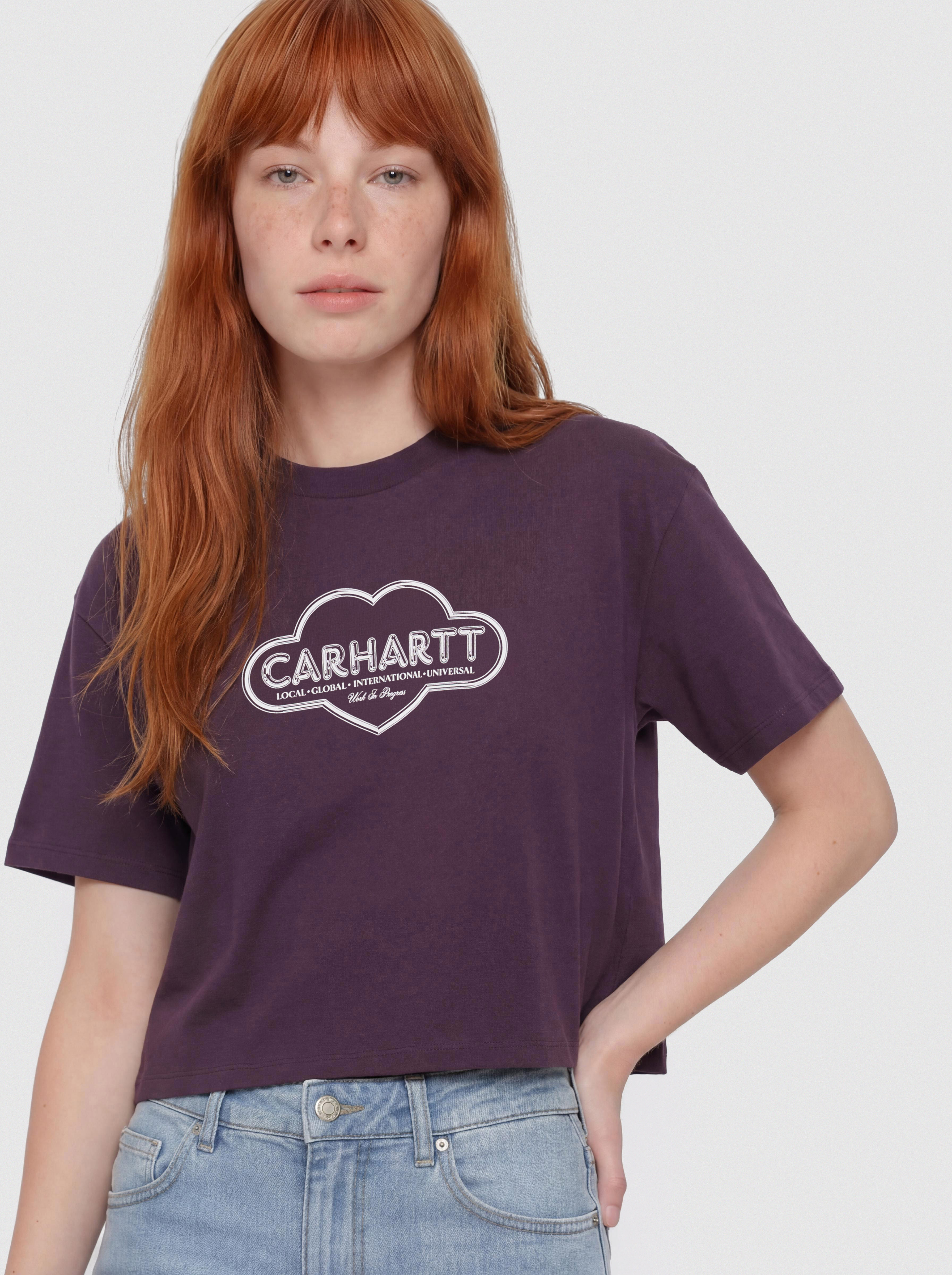 Tričko Carhartt WIP Cloud Heart Wmn (cozy purple)
