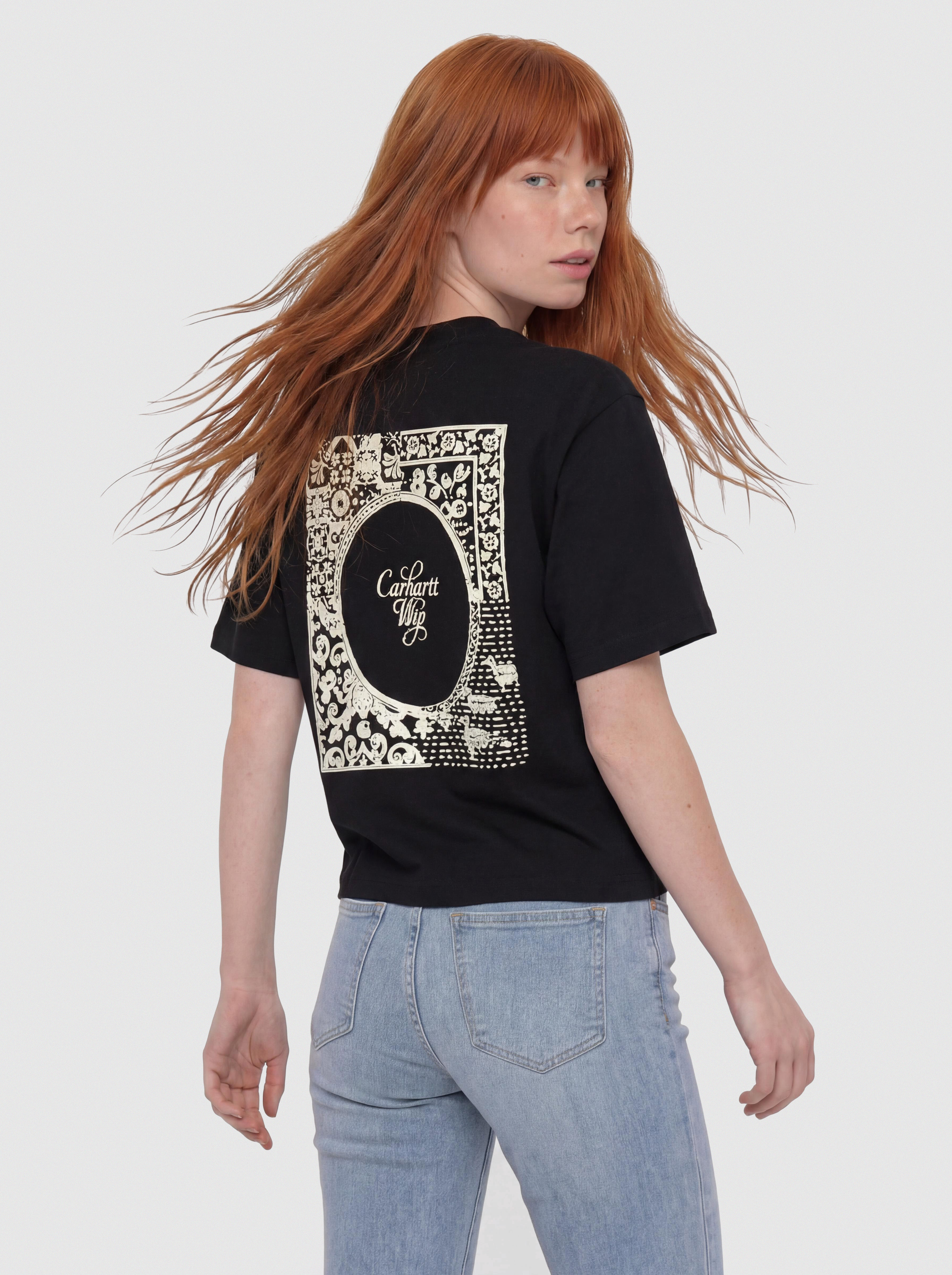 Tričko Carhartt WIP Vestige Wmn (black)