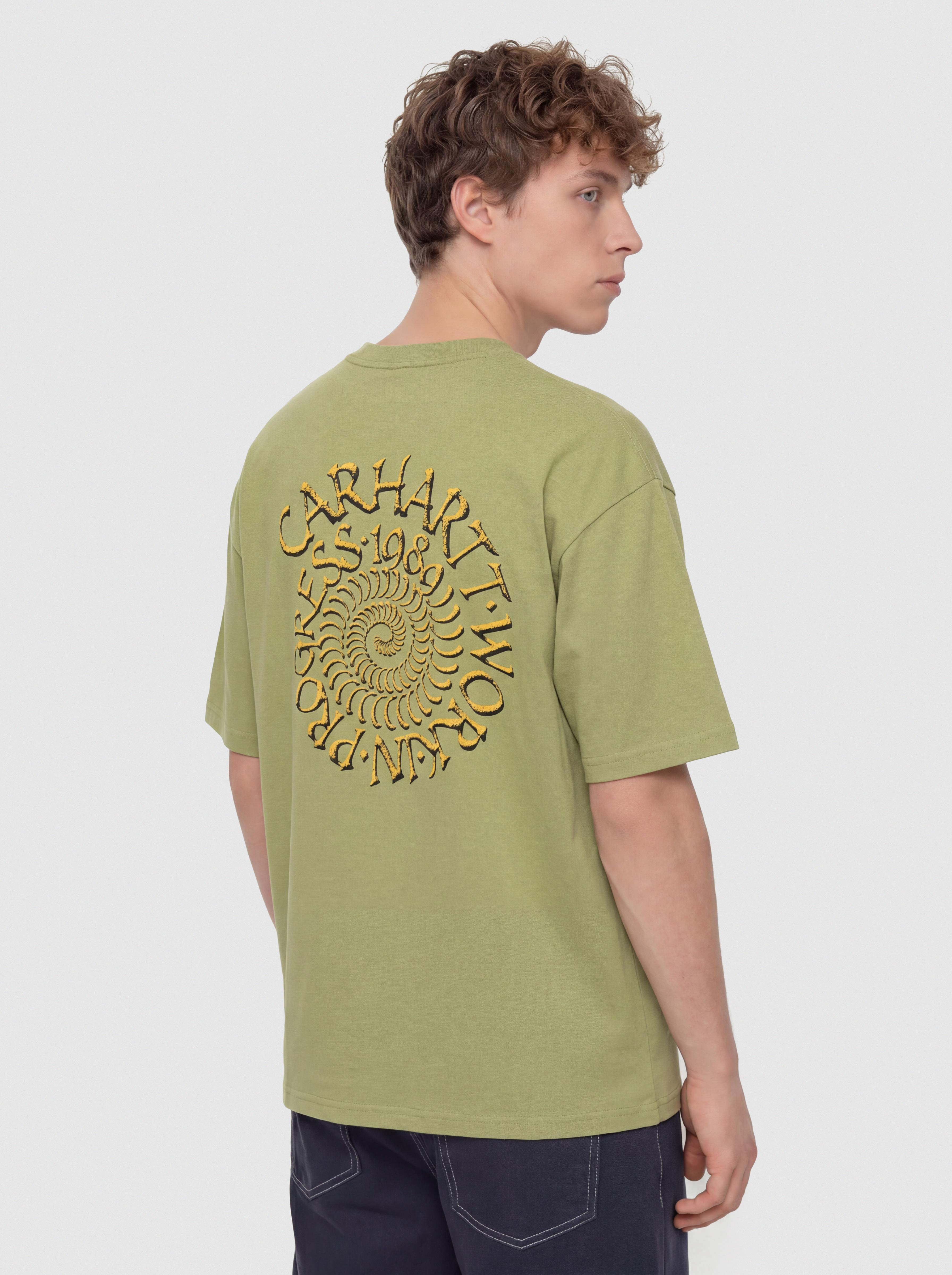Tričko Carhartt WIP Spirals (gentle green)