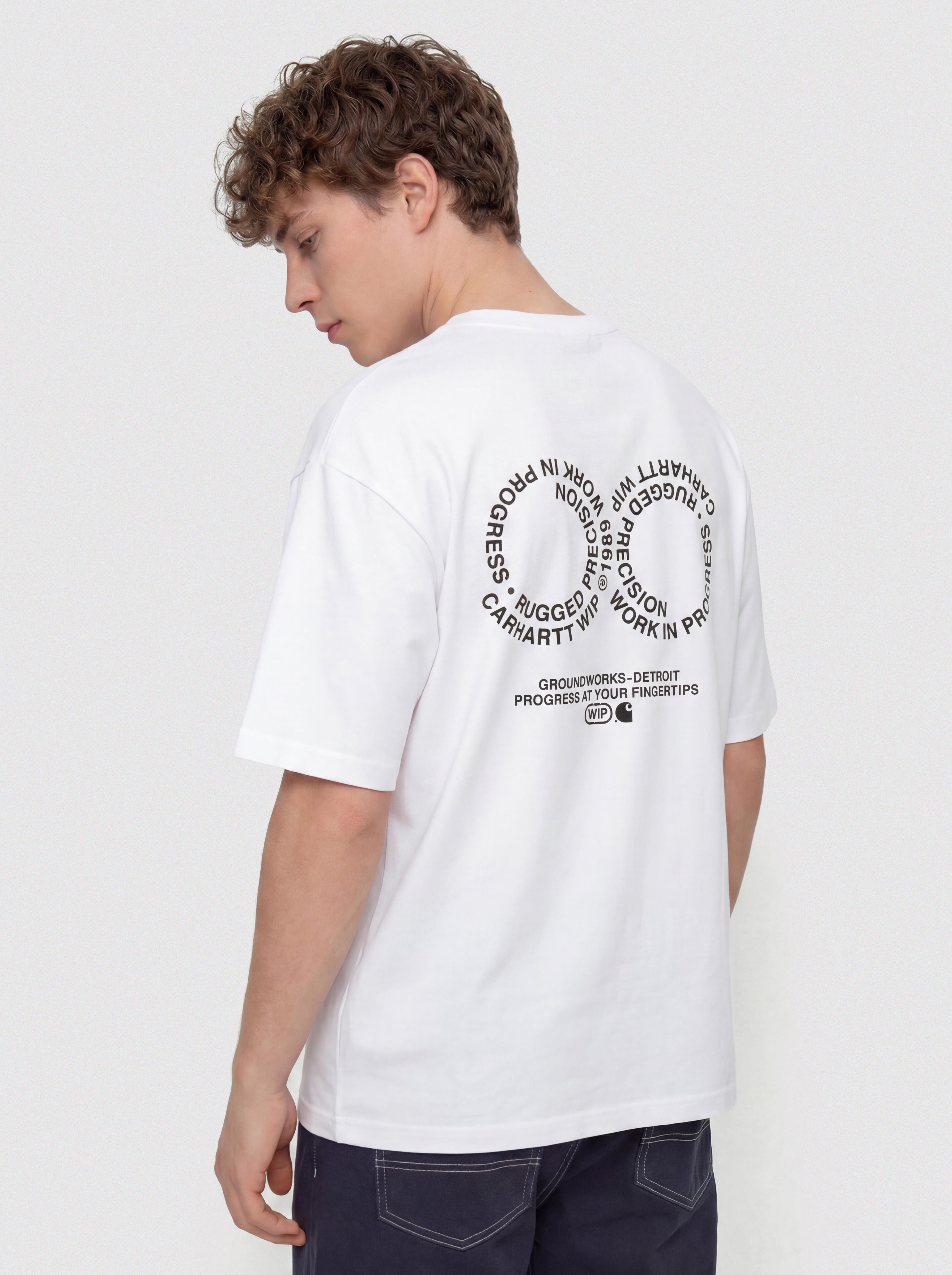 Tričko Carhartt WIP Rotation (white/black)
