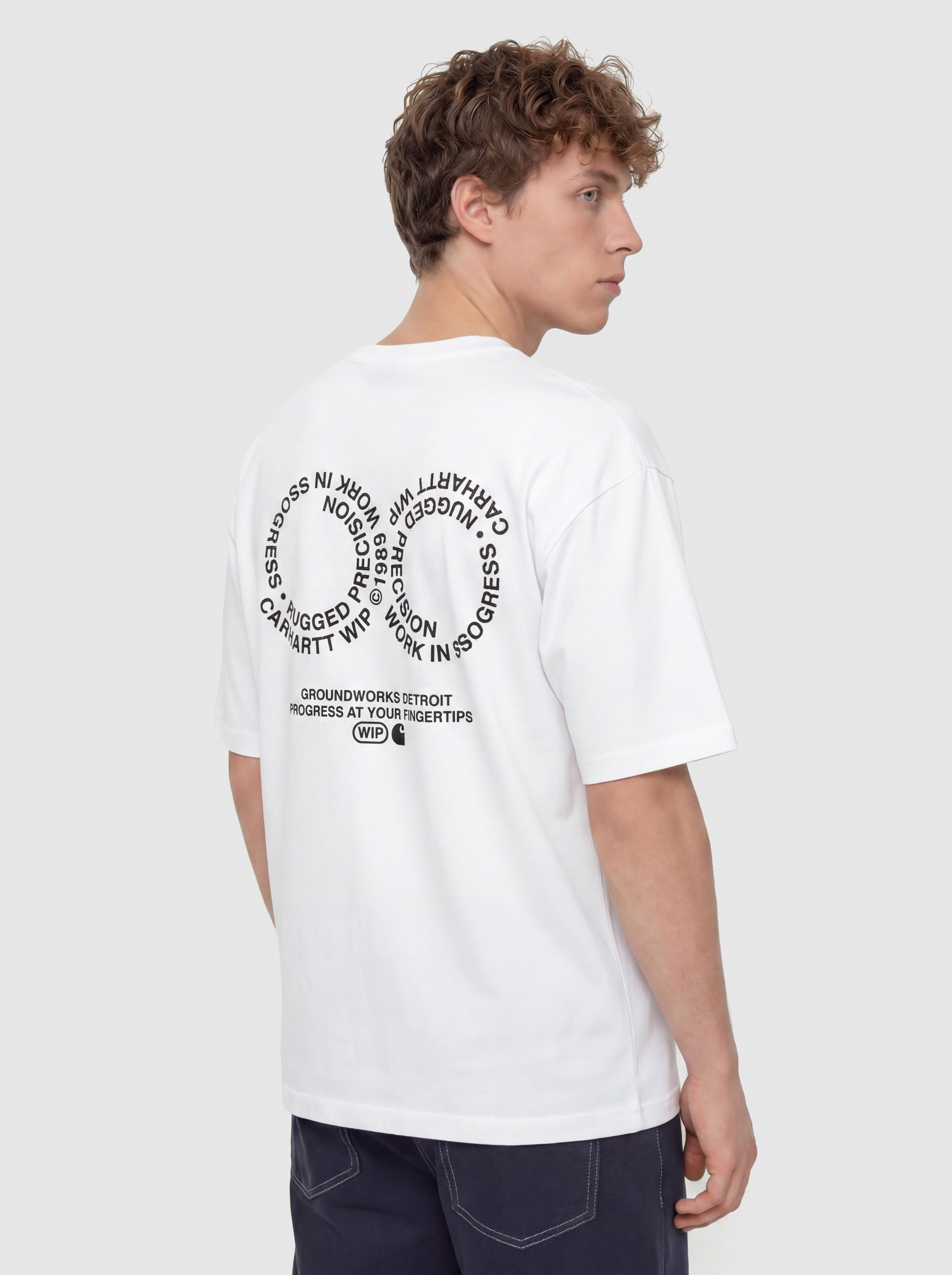Tričko Carhartt WIP Rotation (white/black)