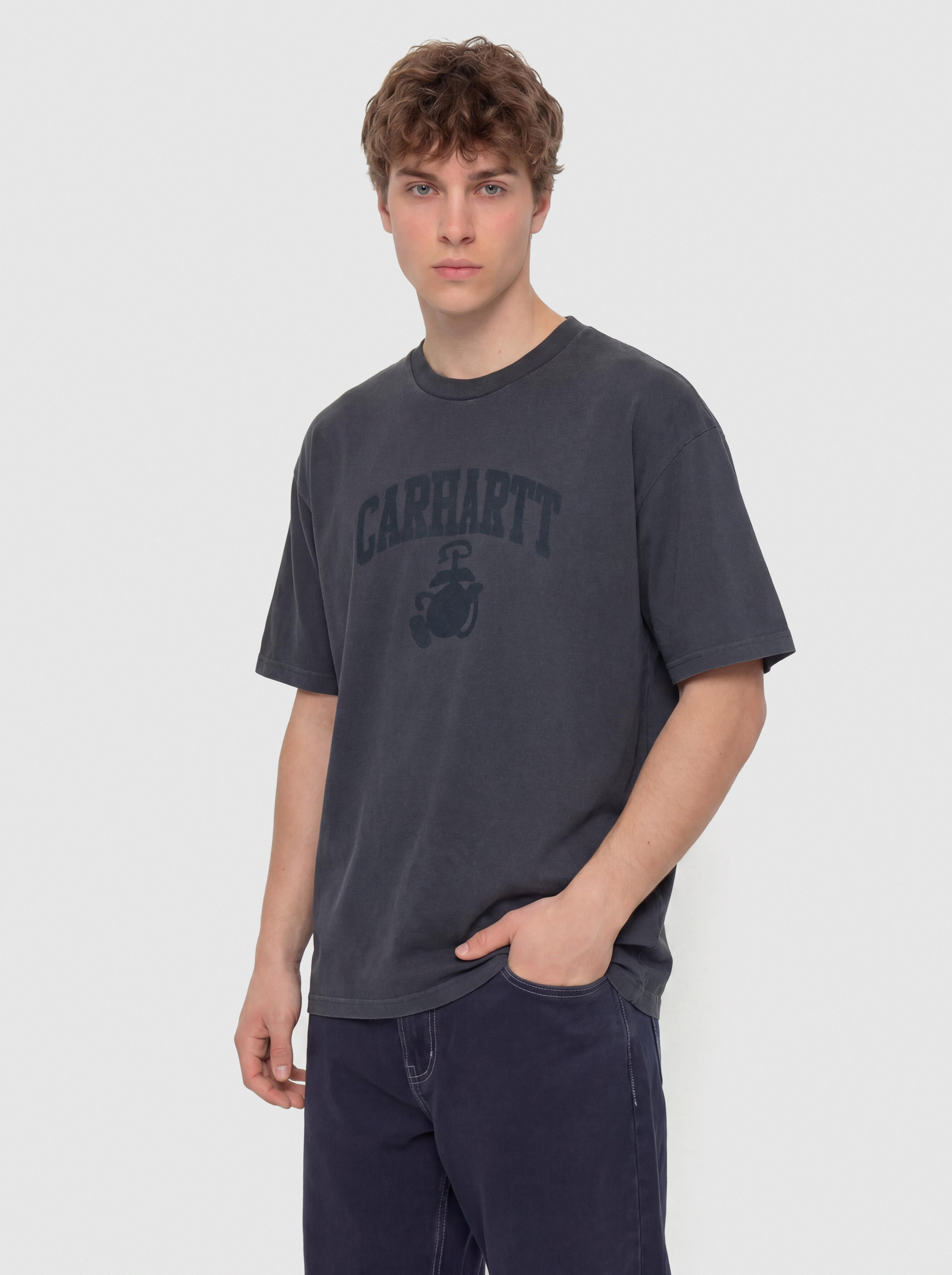 Tričko Carhartt WIP Faded Pond Corps (deep night)