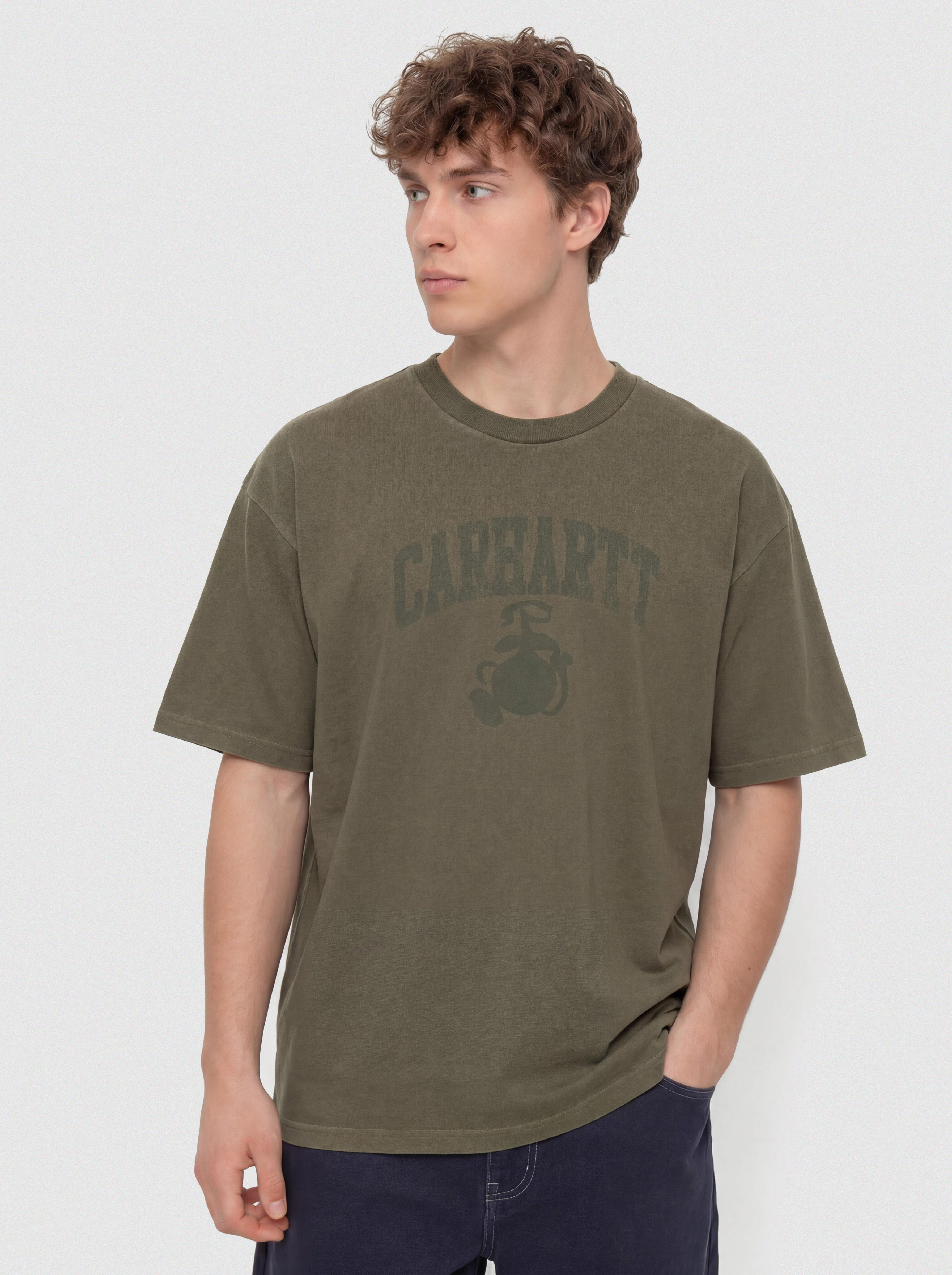 Tričko Carhartt WIP Faded Pond Corps (cypress)