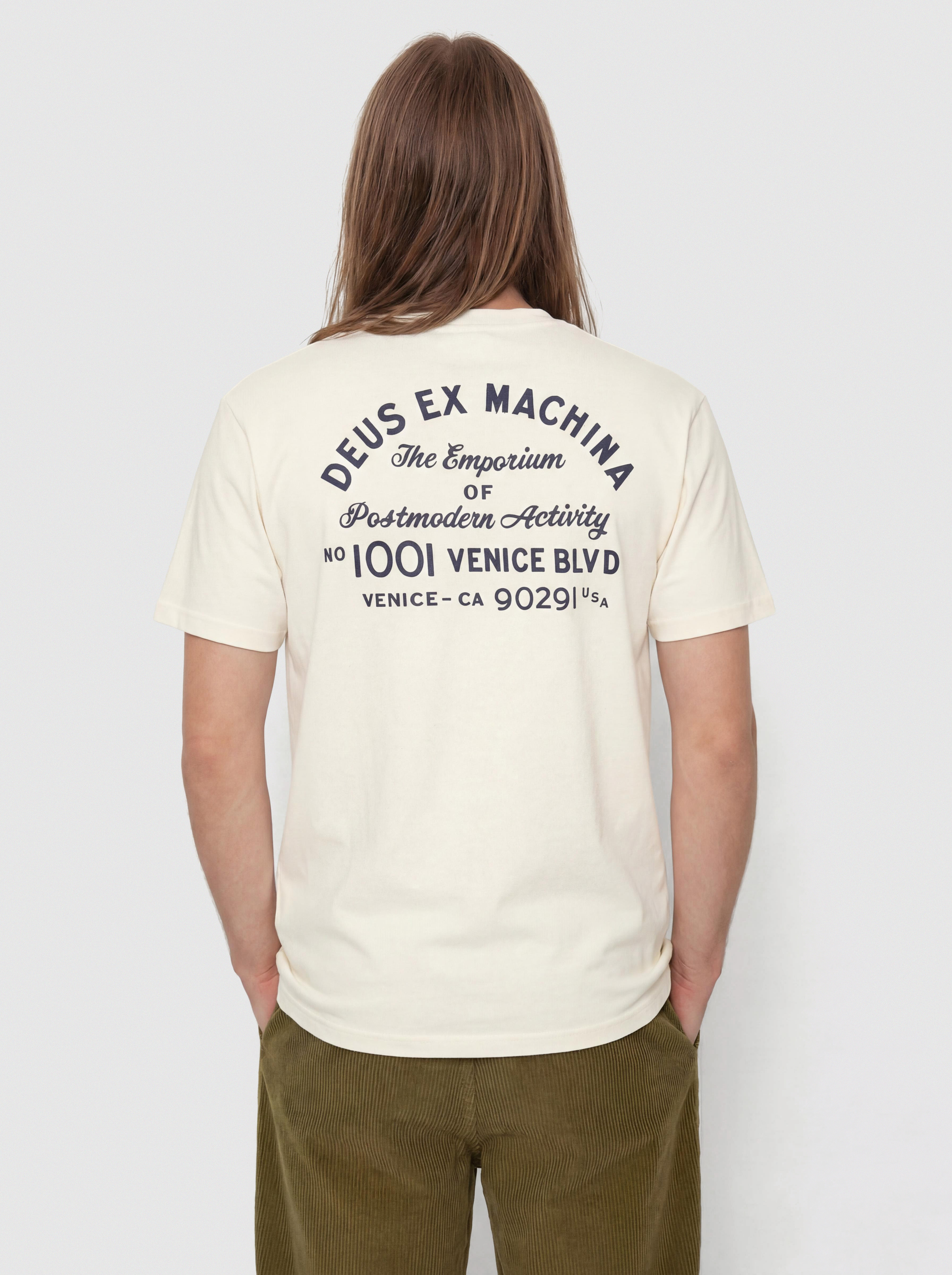 Tričko Deus Ex Machina Emporium Niner (pristine white)
