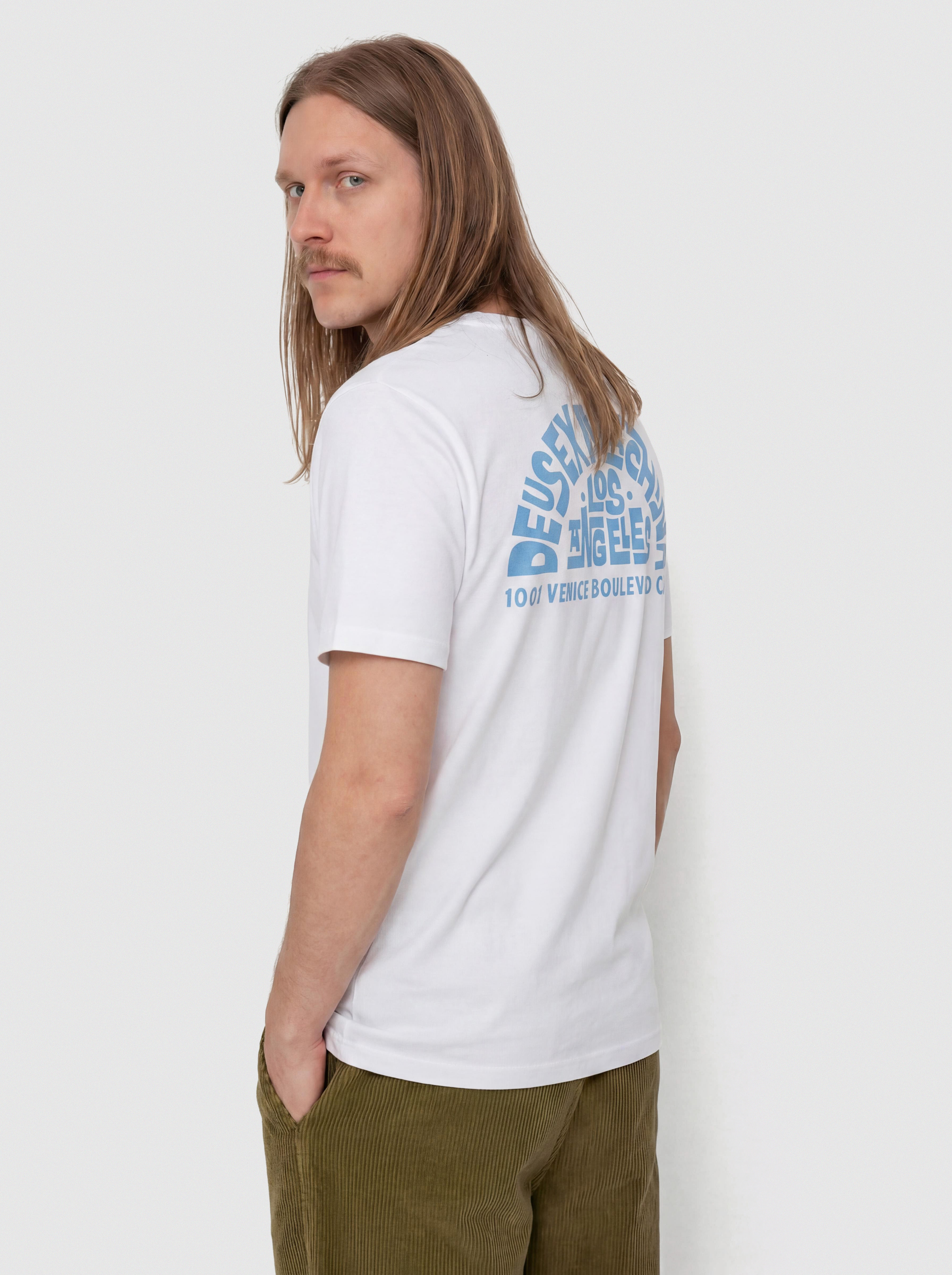Tričko Deus Ex Machina Los Angeles Address (vintage white)