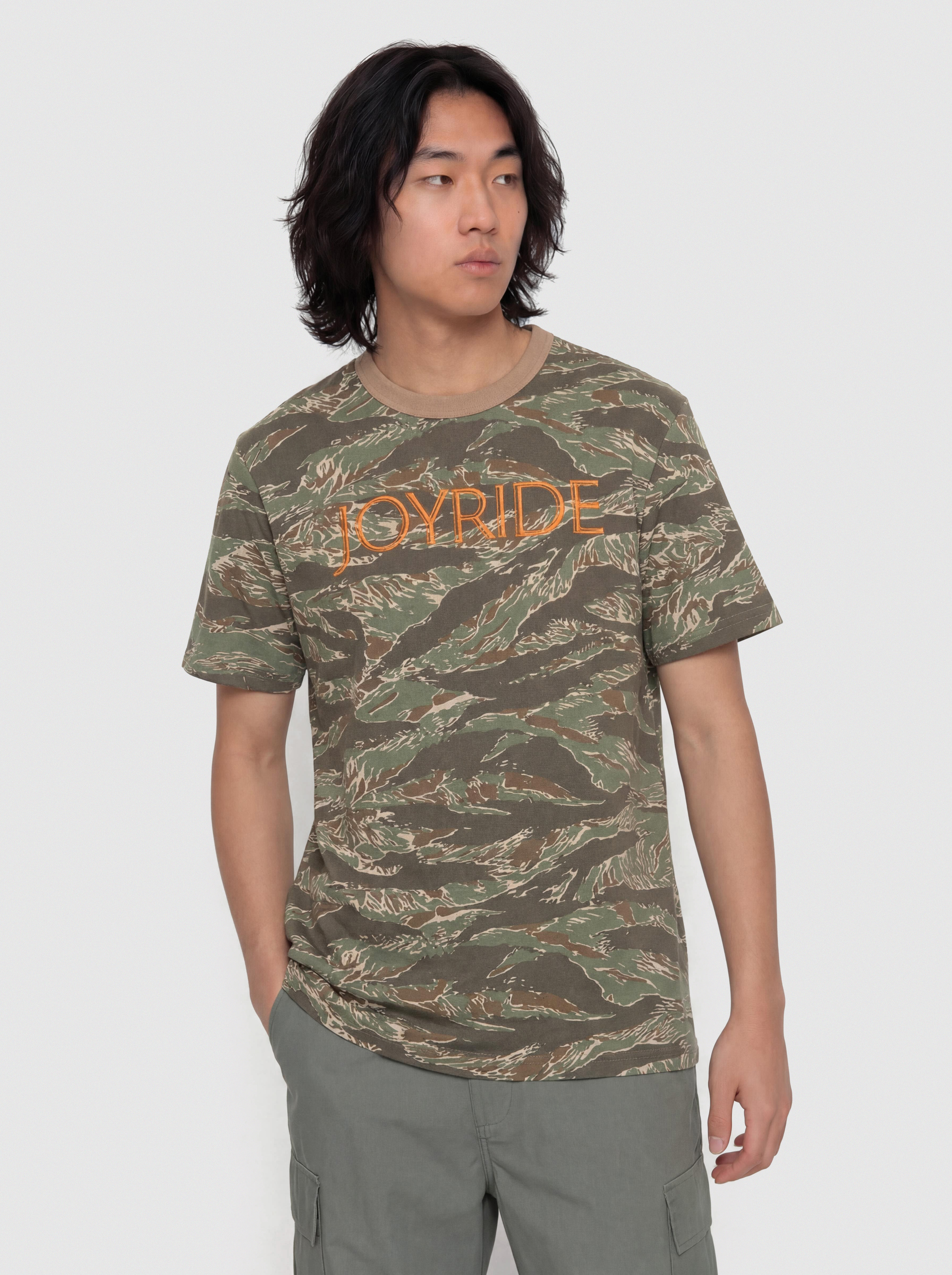 Tričko Deus Ex Machina Joyride Ringer (ground cover green)