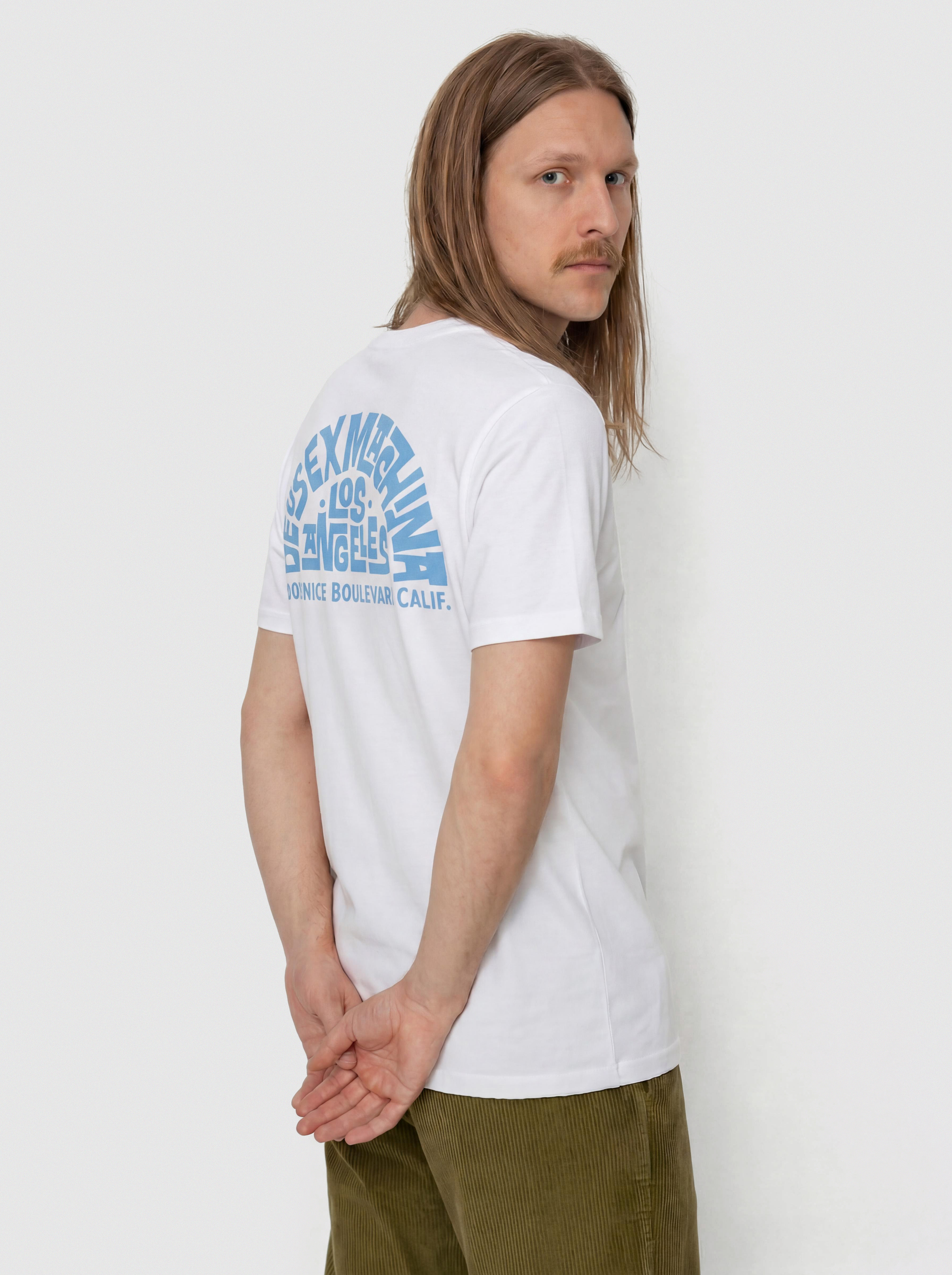 Tričko Deus Ex Machina Los Angeles Address (vintage white)