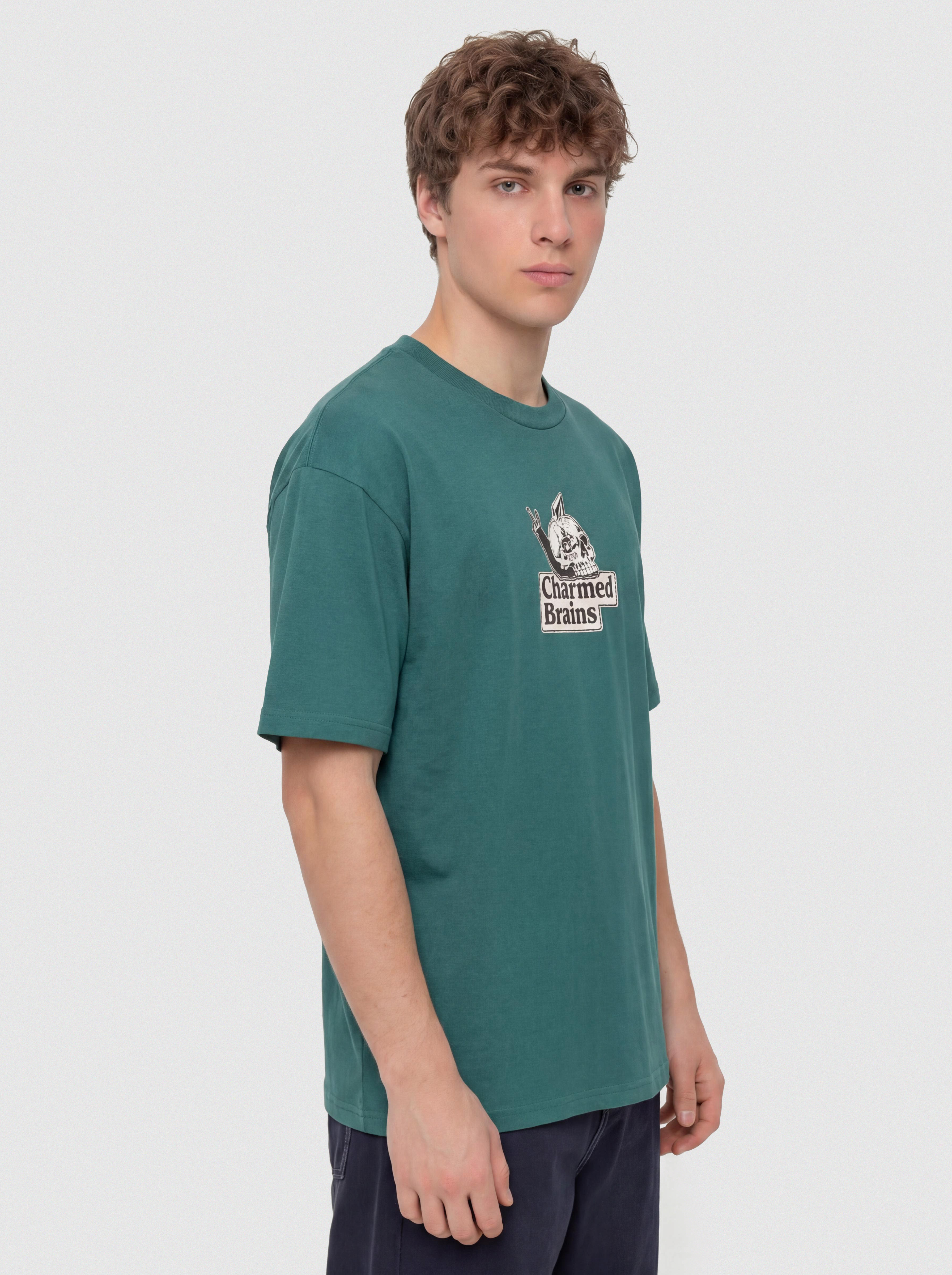 Tričko Volcom Charmed Brains (rifle green)