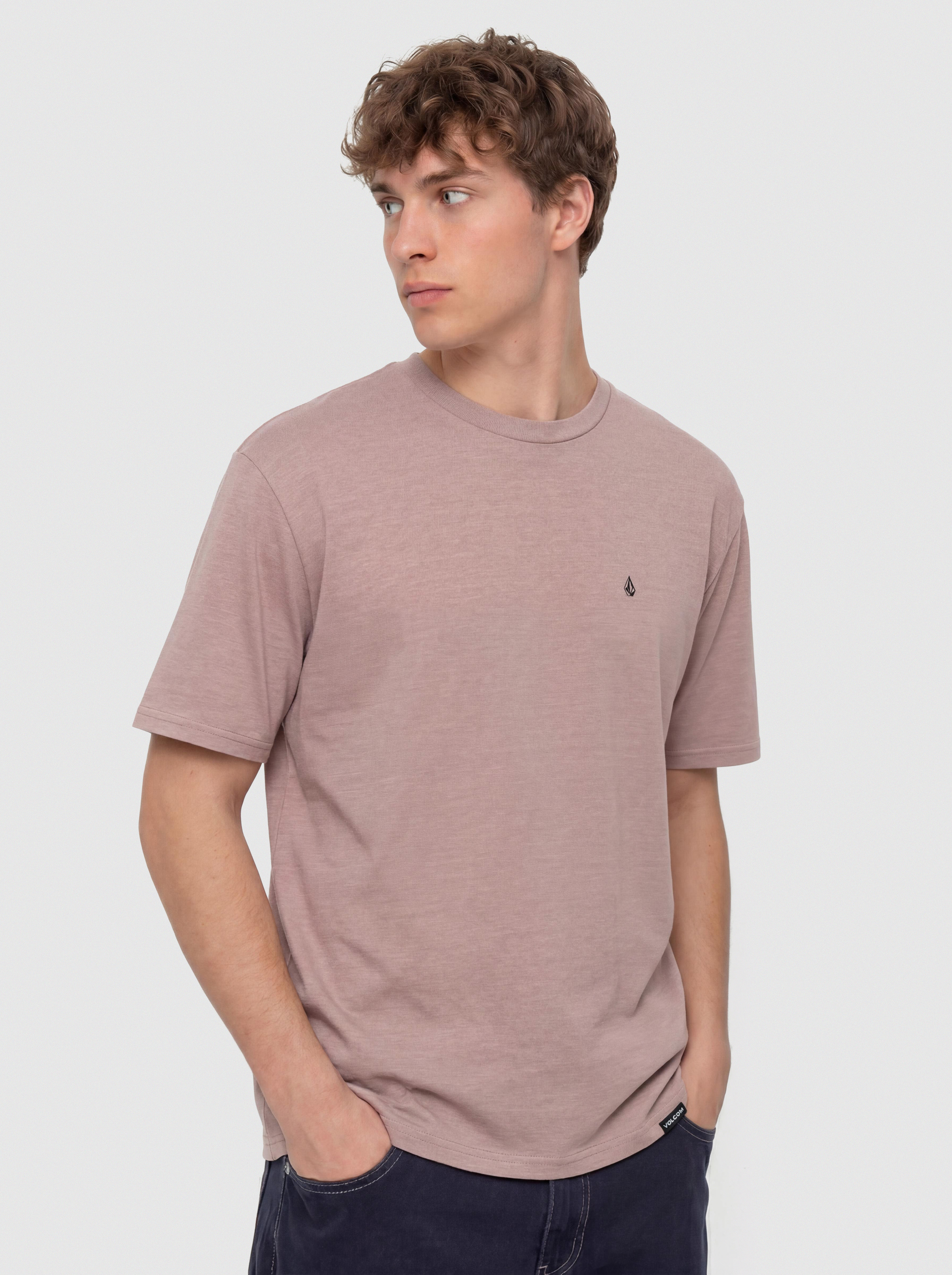 Tričko Volcom Solid Stone Emb (bark brown)