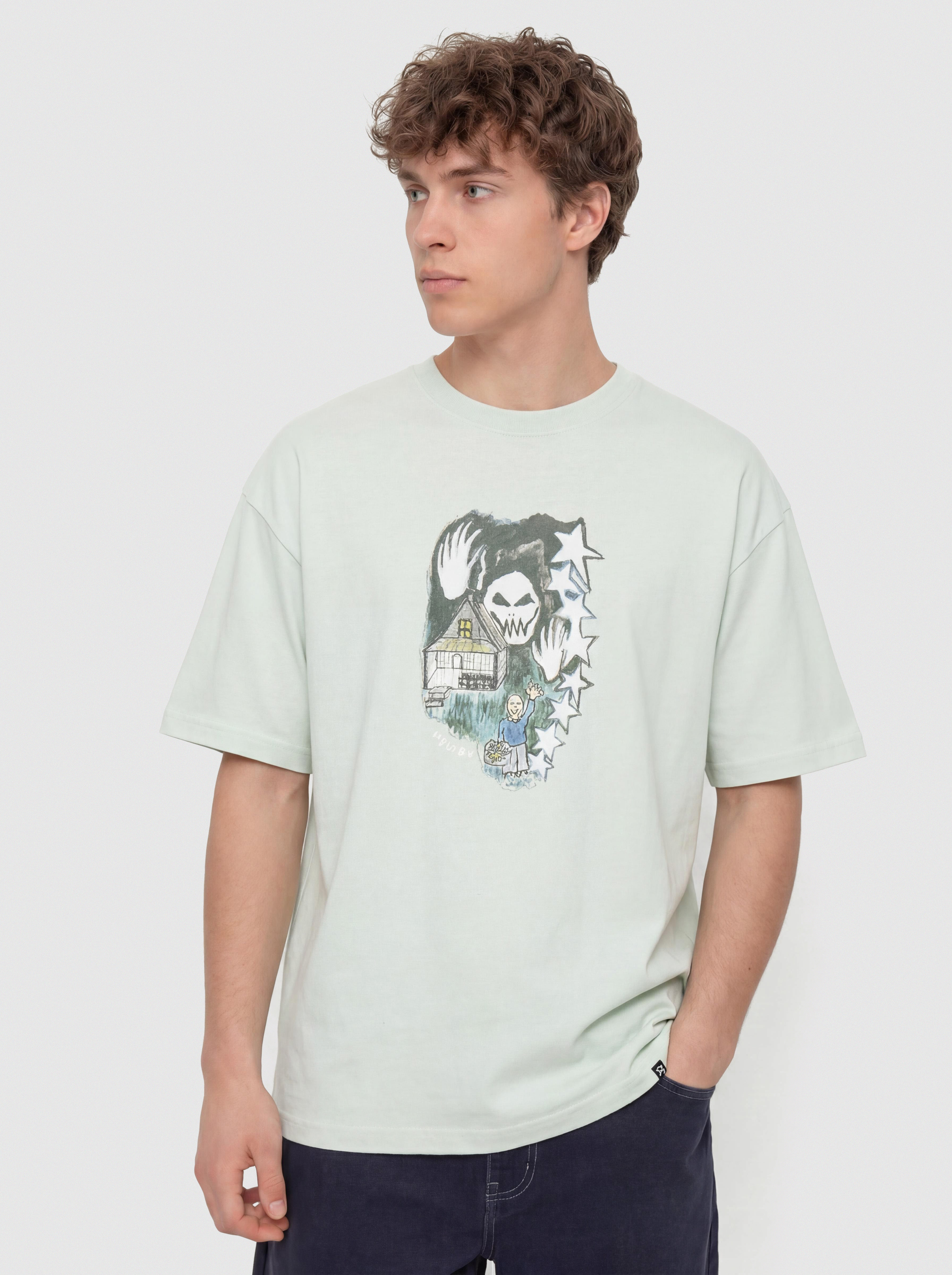 Tričko Volcom Fa Issam Auptel Lse (pale aqua)
