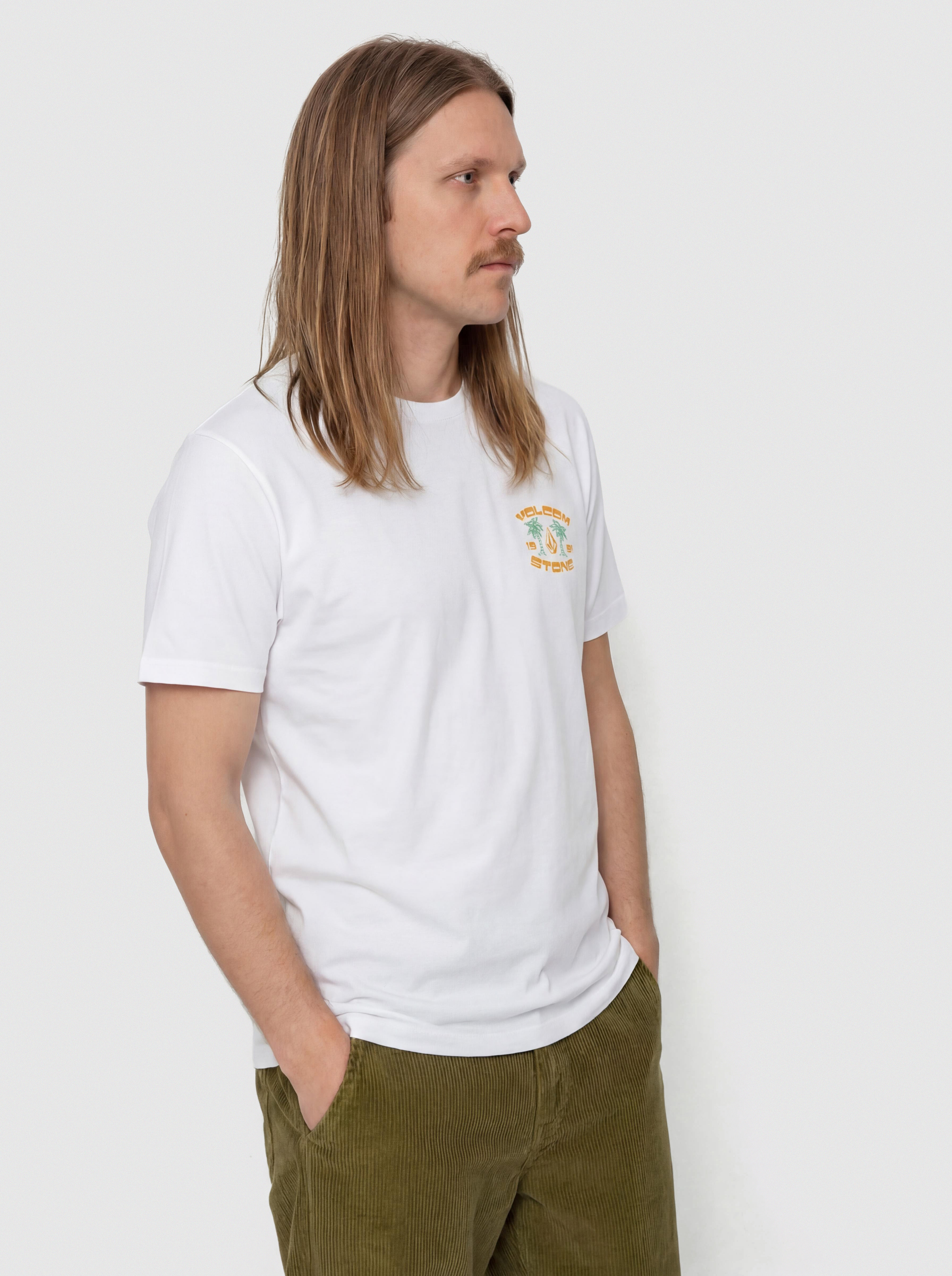 Tričko Volcom 91 Palm Bsc (white)