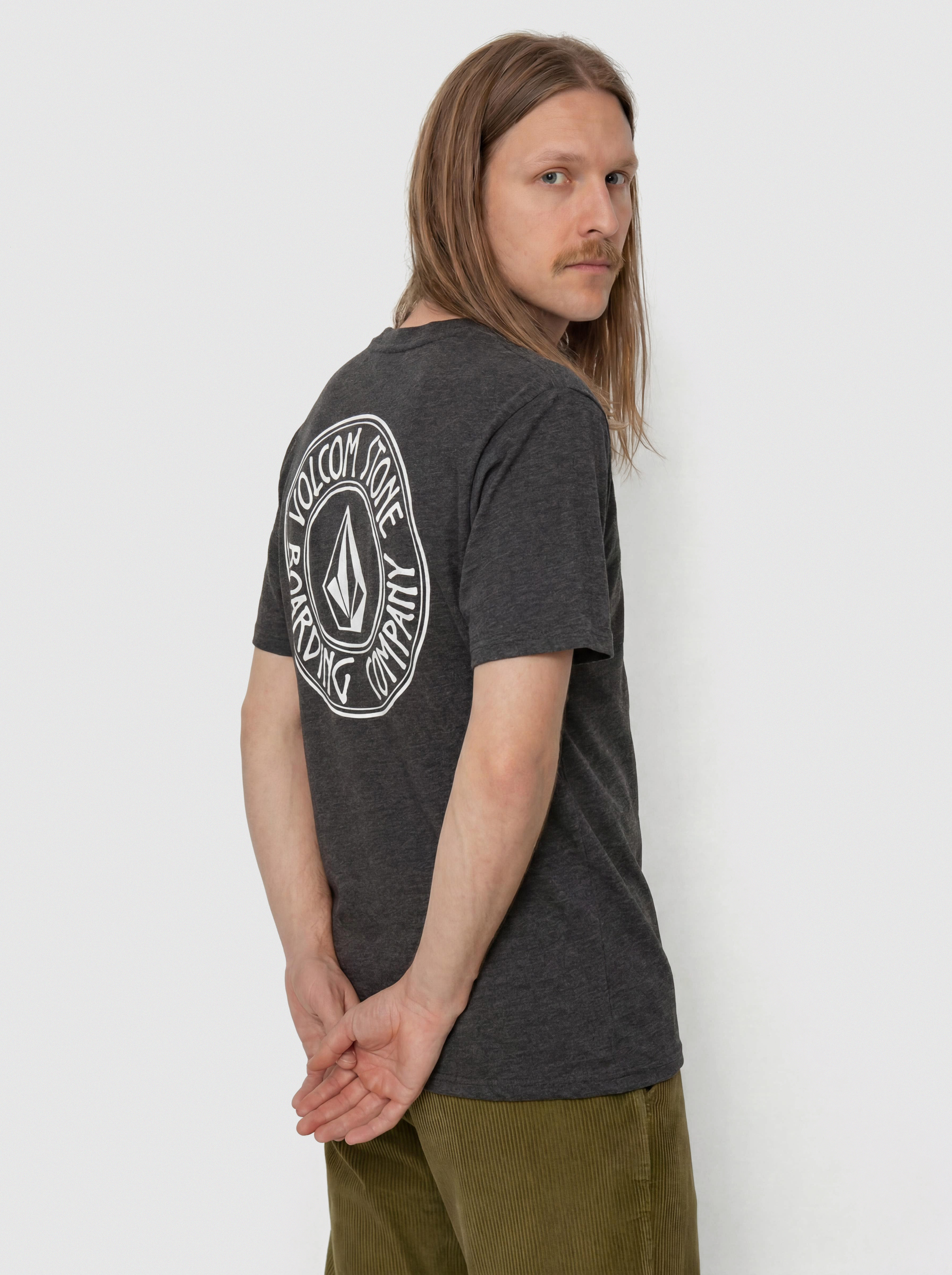 Tričko Volcom Drain You Hth (heather black)