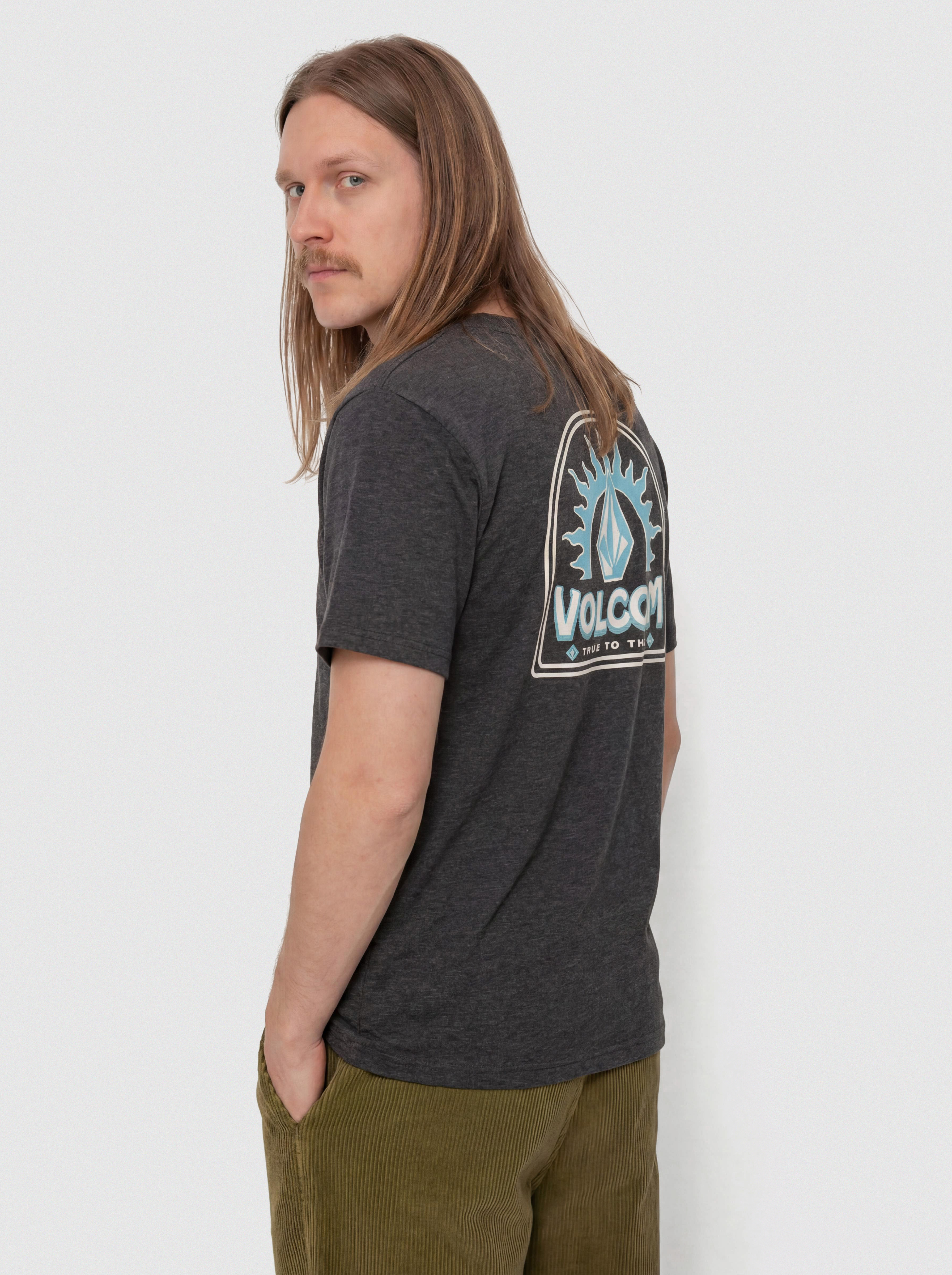 Tričko Volcom Solstice Hth (heather black)