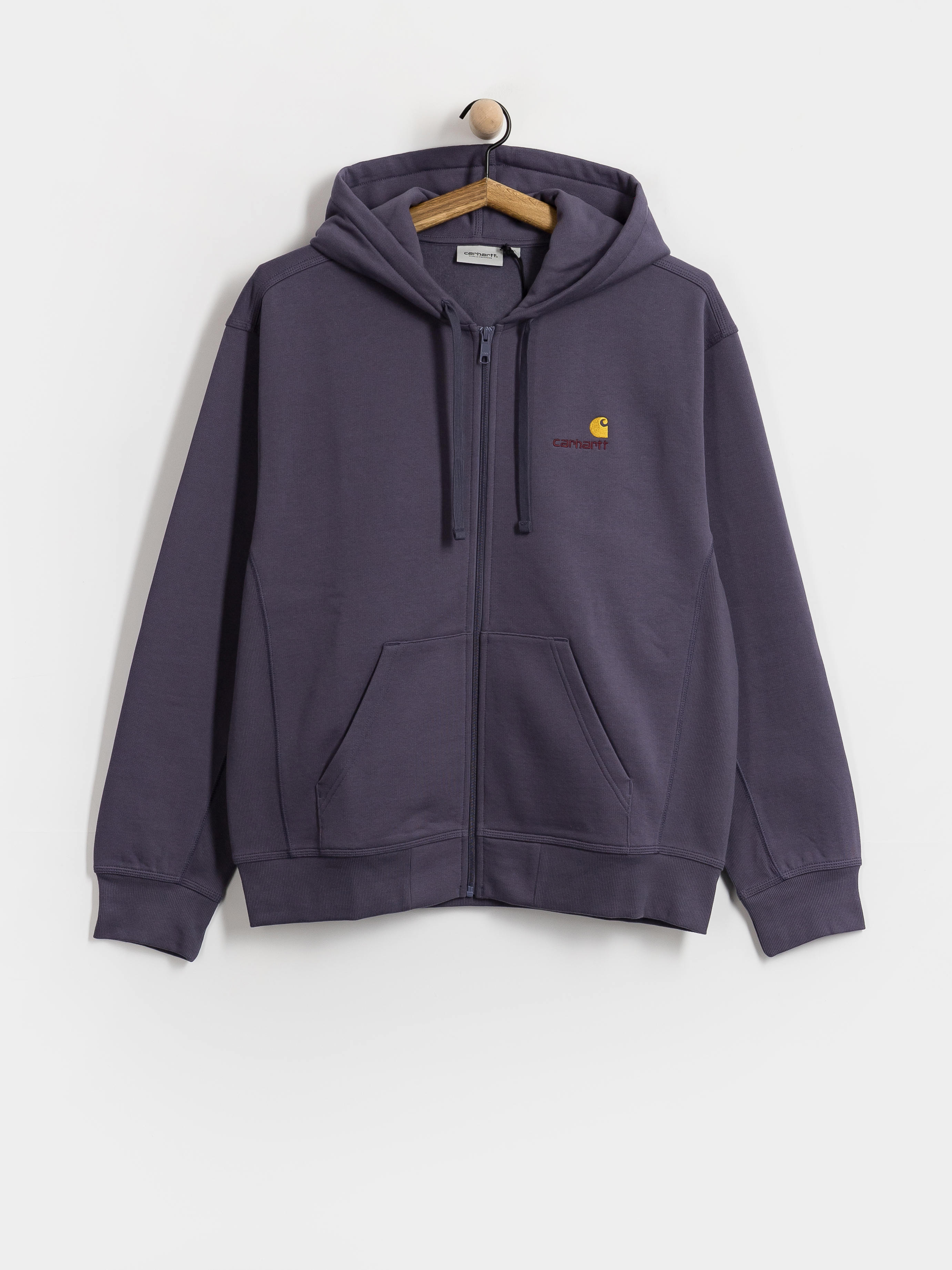 Mikina s kapucu00ed Carhartt WIP American Script ZHD (shady purple)