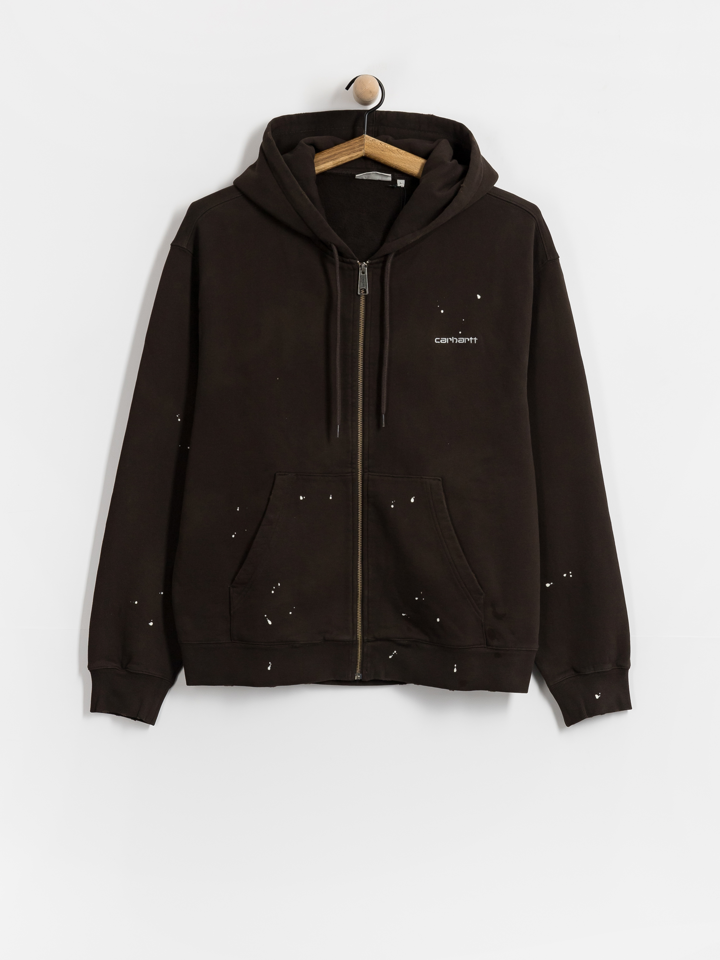 Mikina s kapucí Carhartt WIP Painter ZHD (tobacco)
