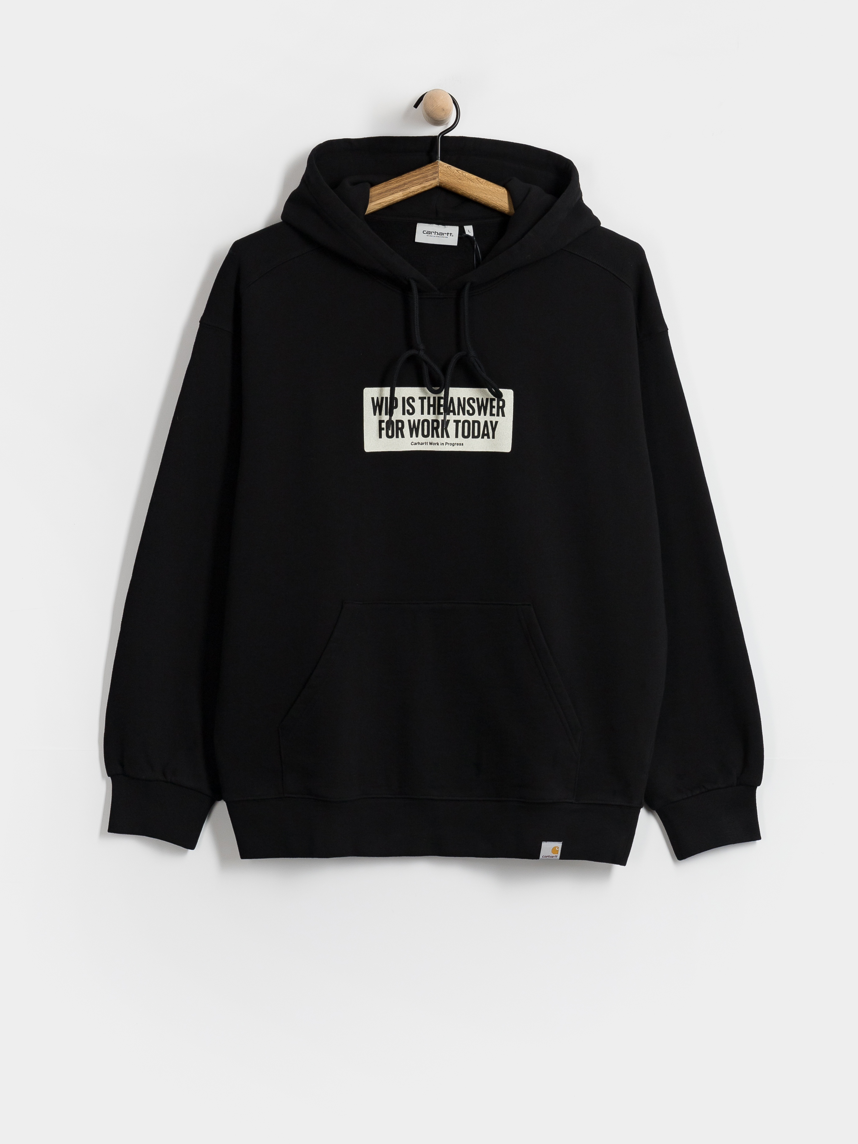 Mikina s kapucí Carhartt WIP Bumper Sticker HD (black)