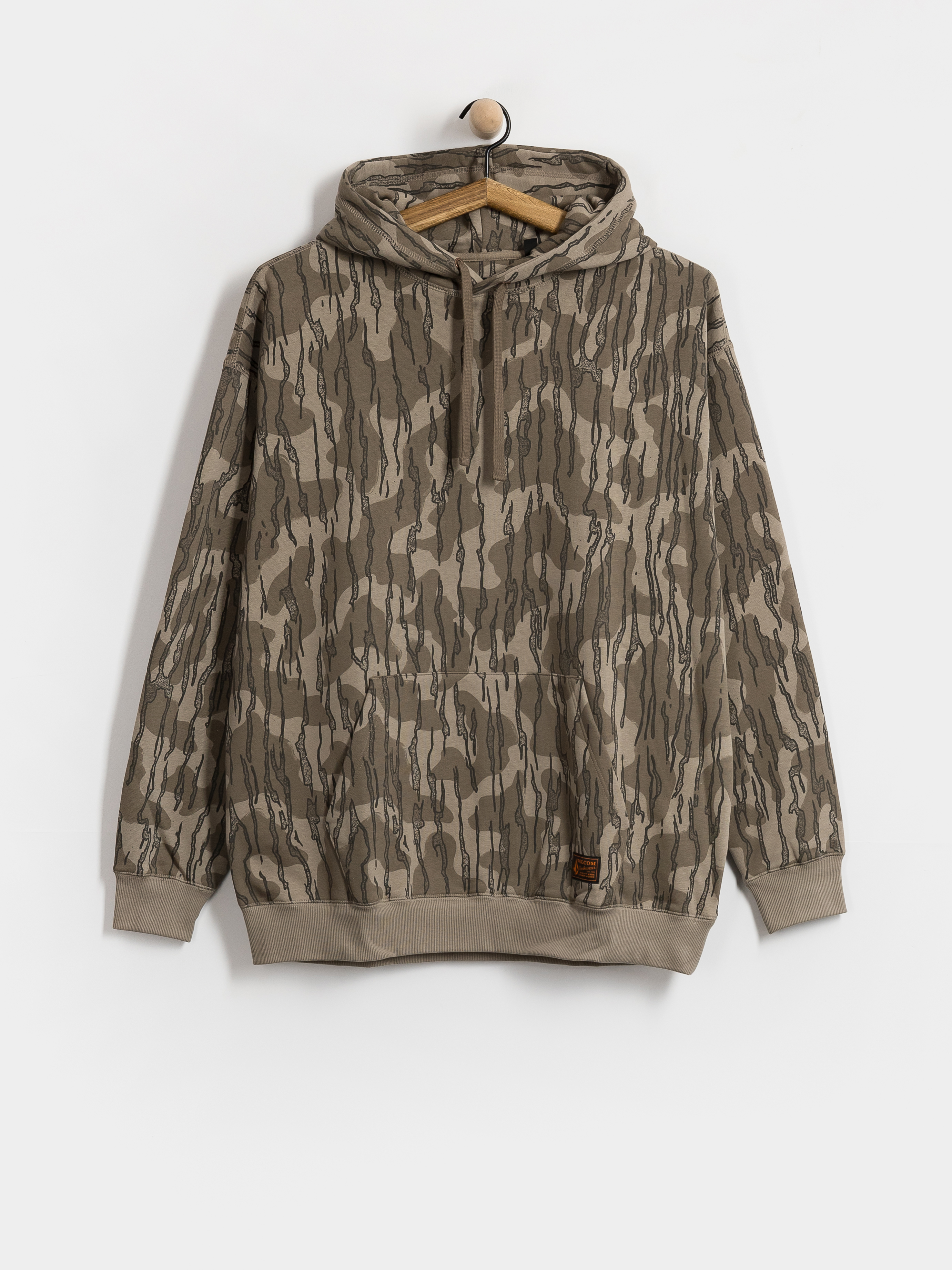 Mikina s kapucí Volcom Operators HD (brindle)