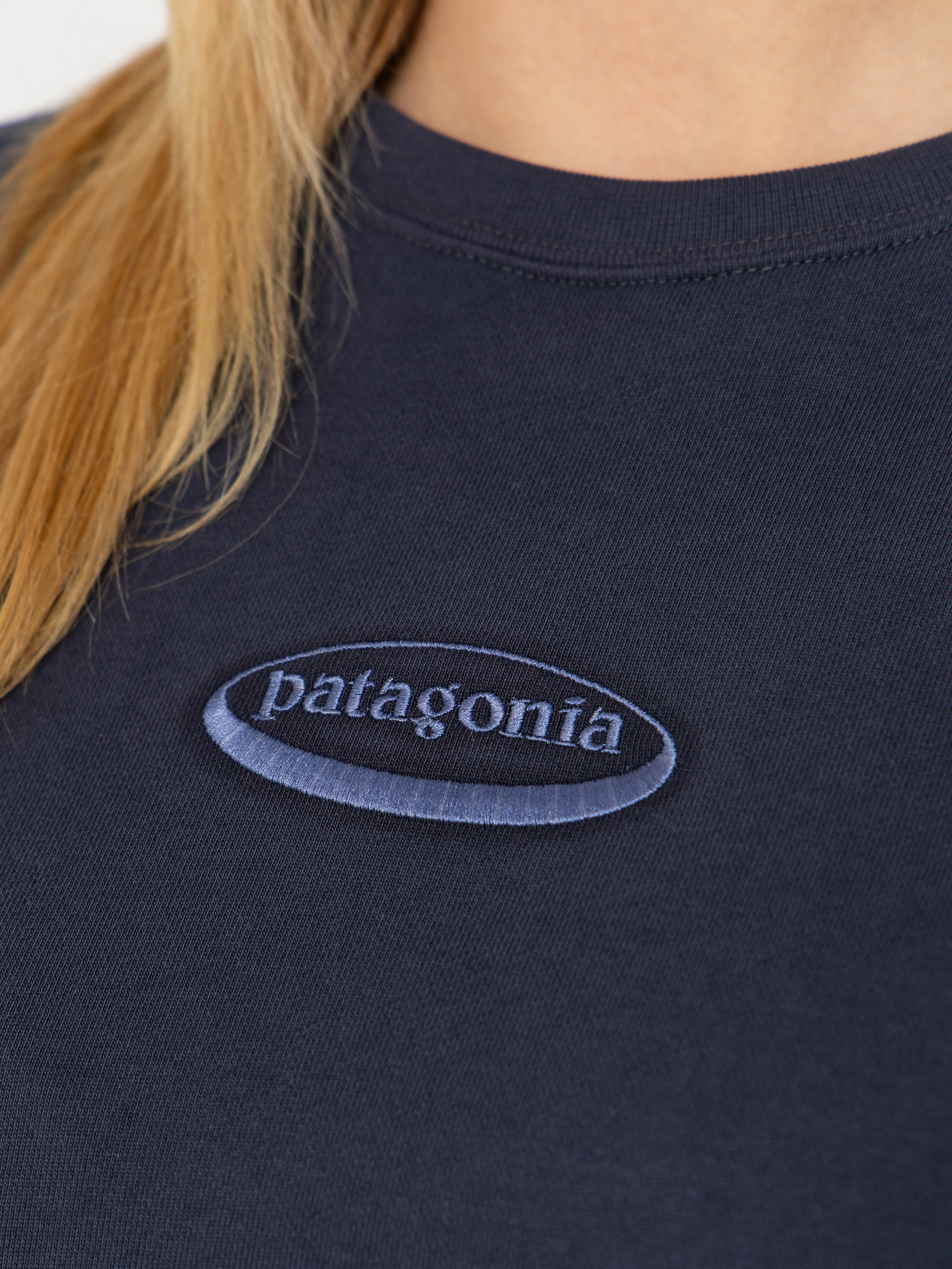 Mikina Patagonia 95 Oval Logo Daily Wmn (smolder blue)
