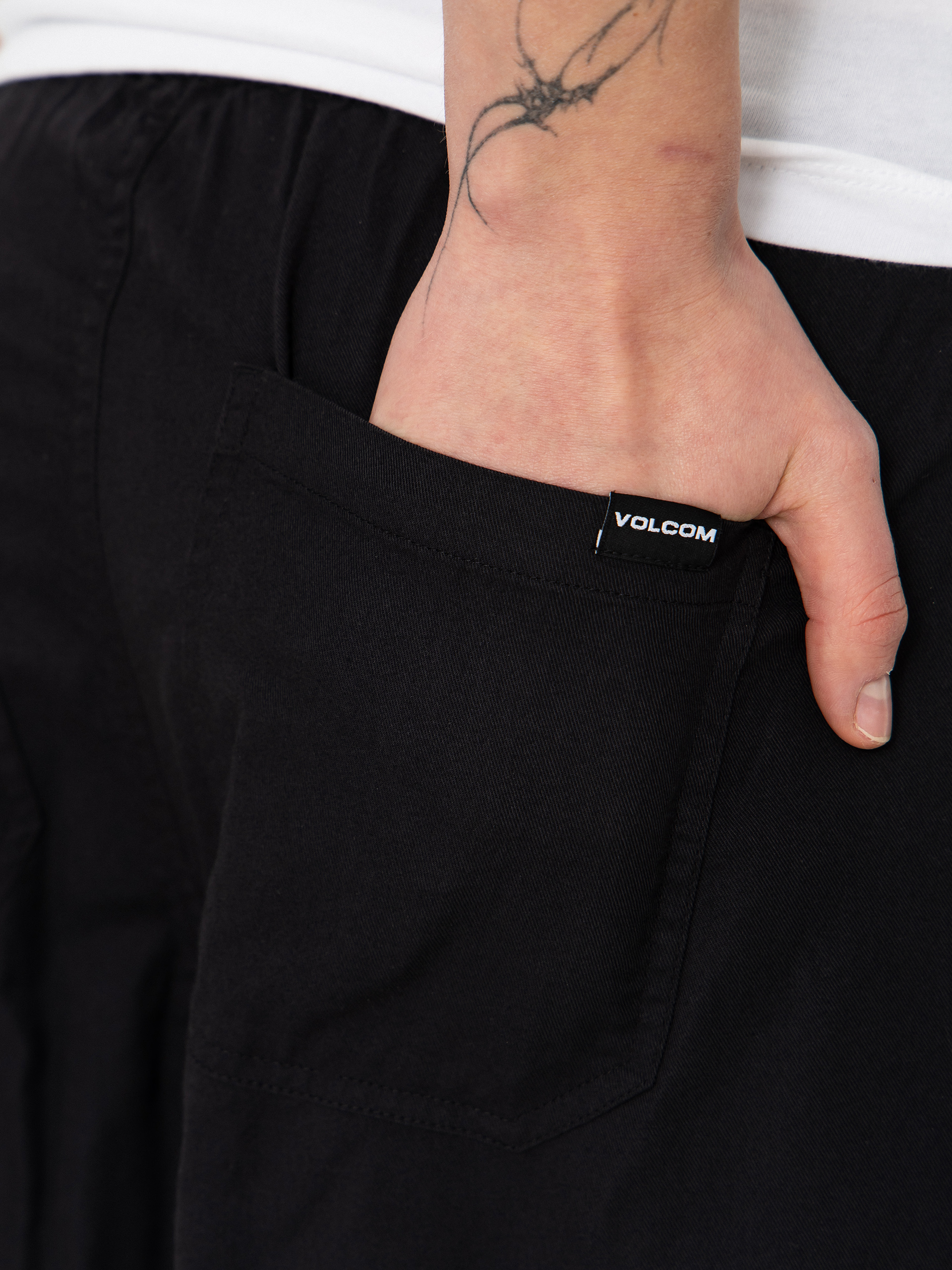 Kalhoty Volcom Dropping In Wmn (black)