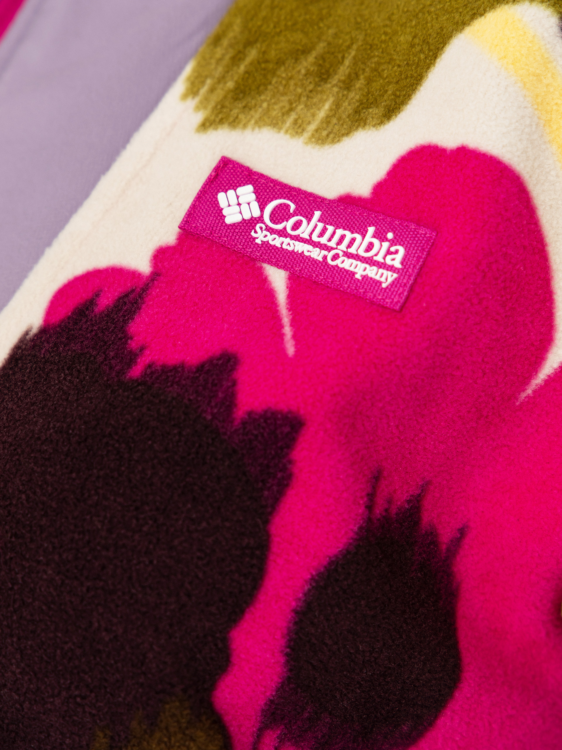 Dámský Fleecová mikina Columbia Sequoia Grove Printed Half Zip (fuchsia/ikatbloom)