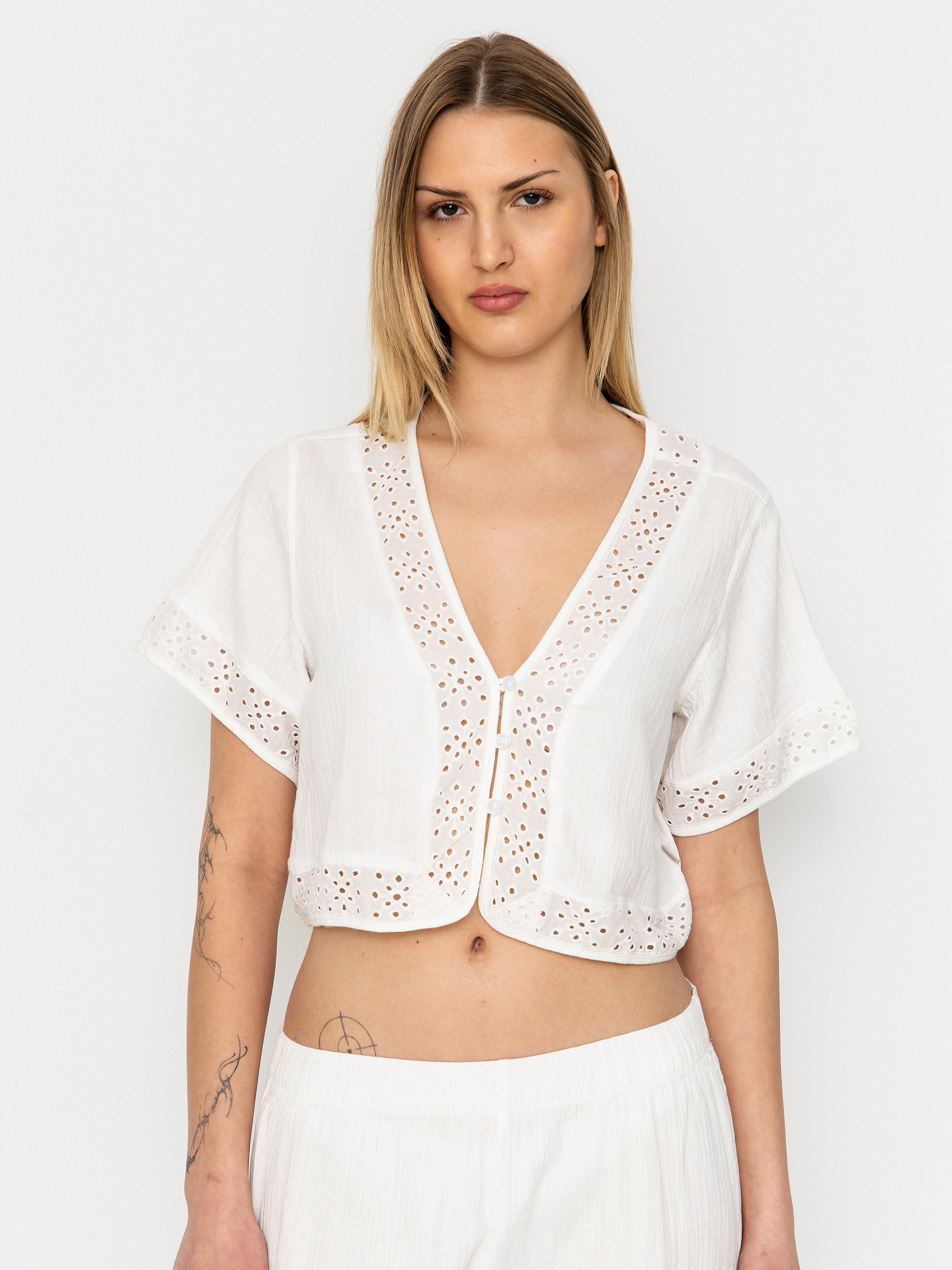Košile Brixton Seaside Eyelet Top Wmn