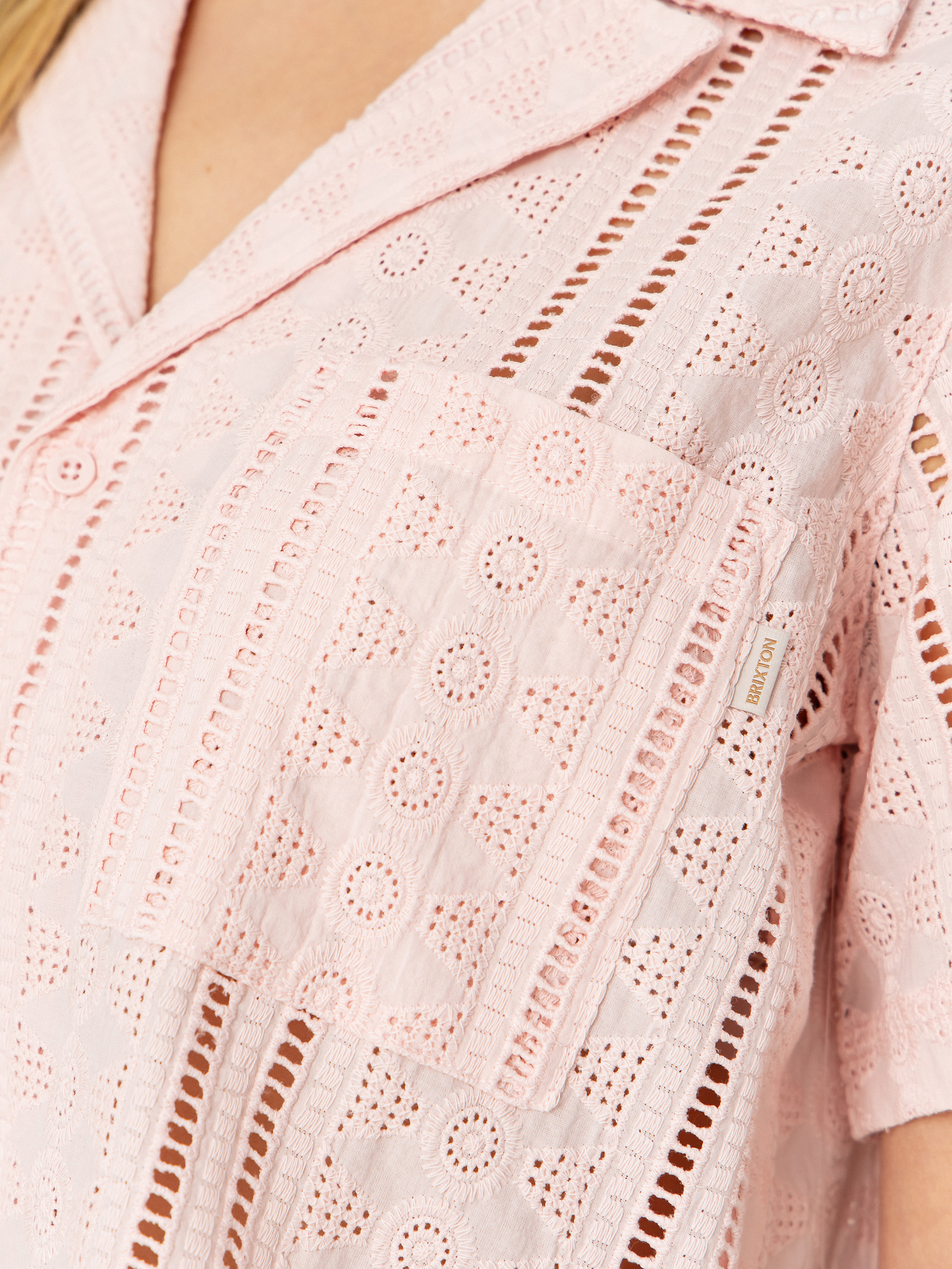 Košile Brixton Paradise Lounge Wmn (chalk pink)