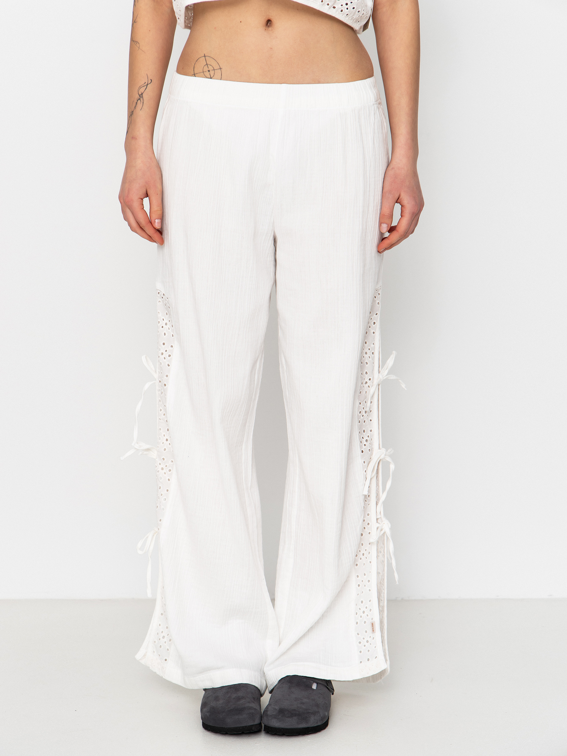 Kalhoty Brixton Seaside Eyelet Wide Leg Wmn (off white eyelet)