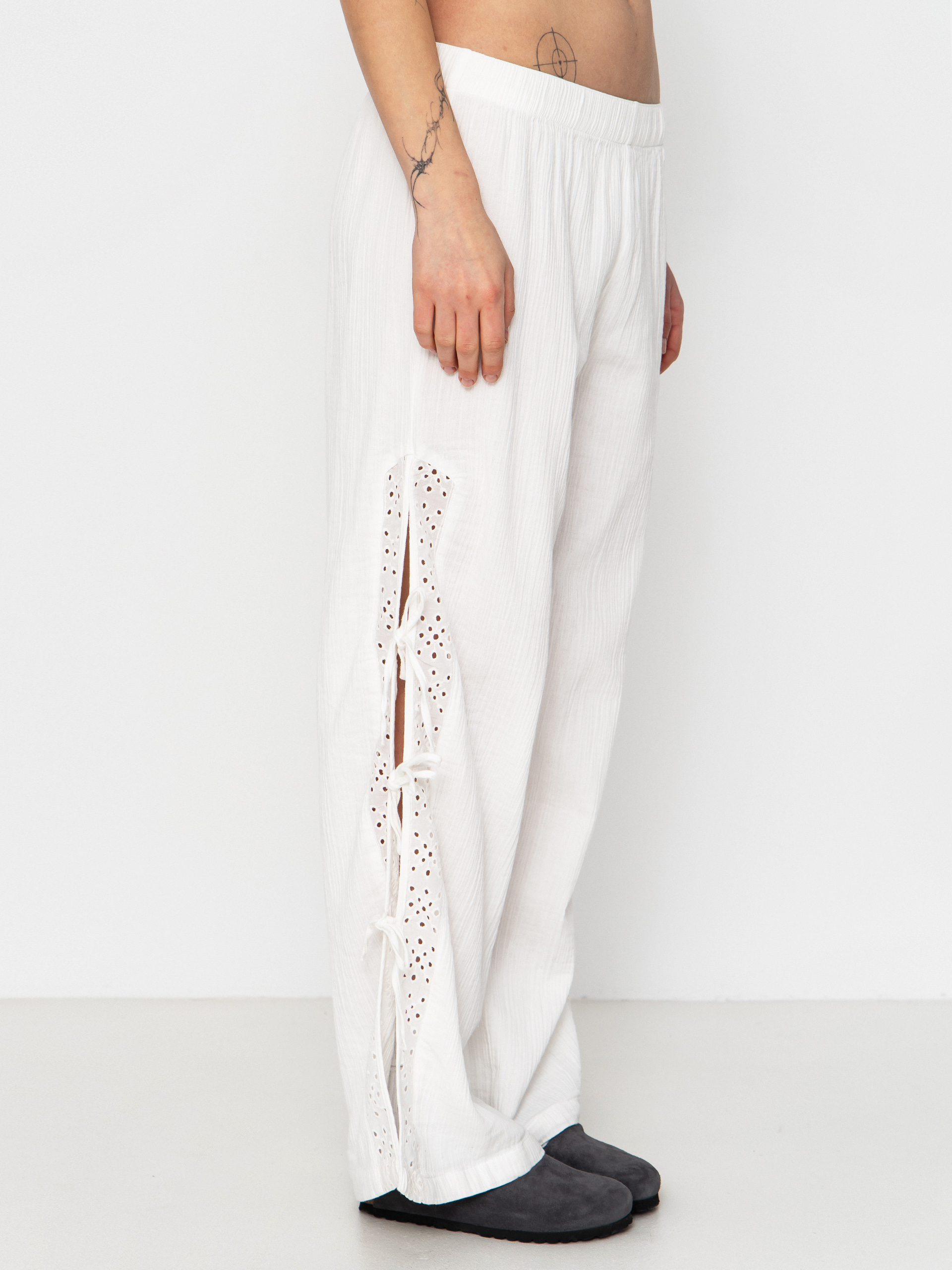 Kalhoty Brixton Seaside Eyelet Wide Leg Wmn (off white eyelet)