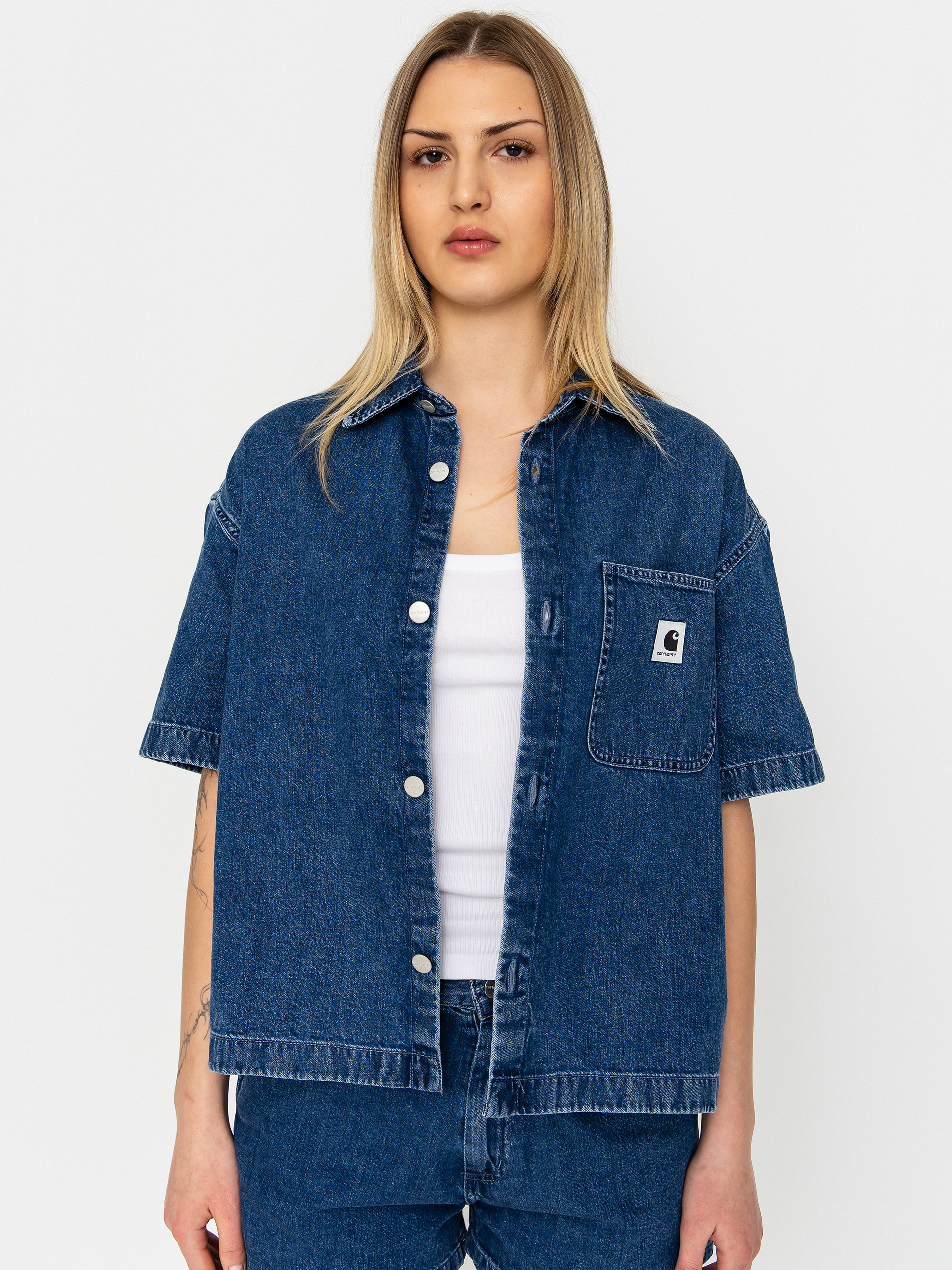 Košile Carhartt WIP Lovilia Wmn (blue)