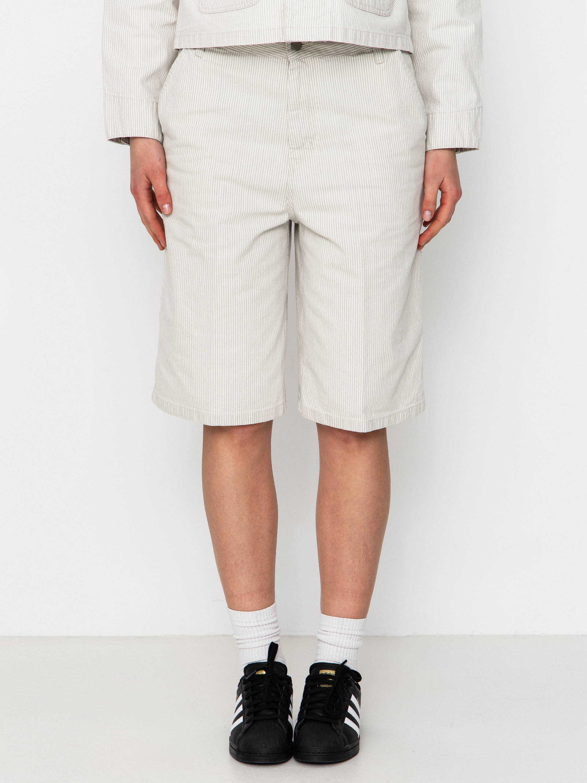 Kraťasy Carhartt WIP Mercer Single Knee Wmn (mercer stripe/graphite/wax)