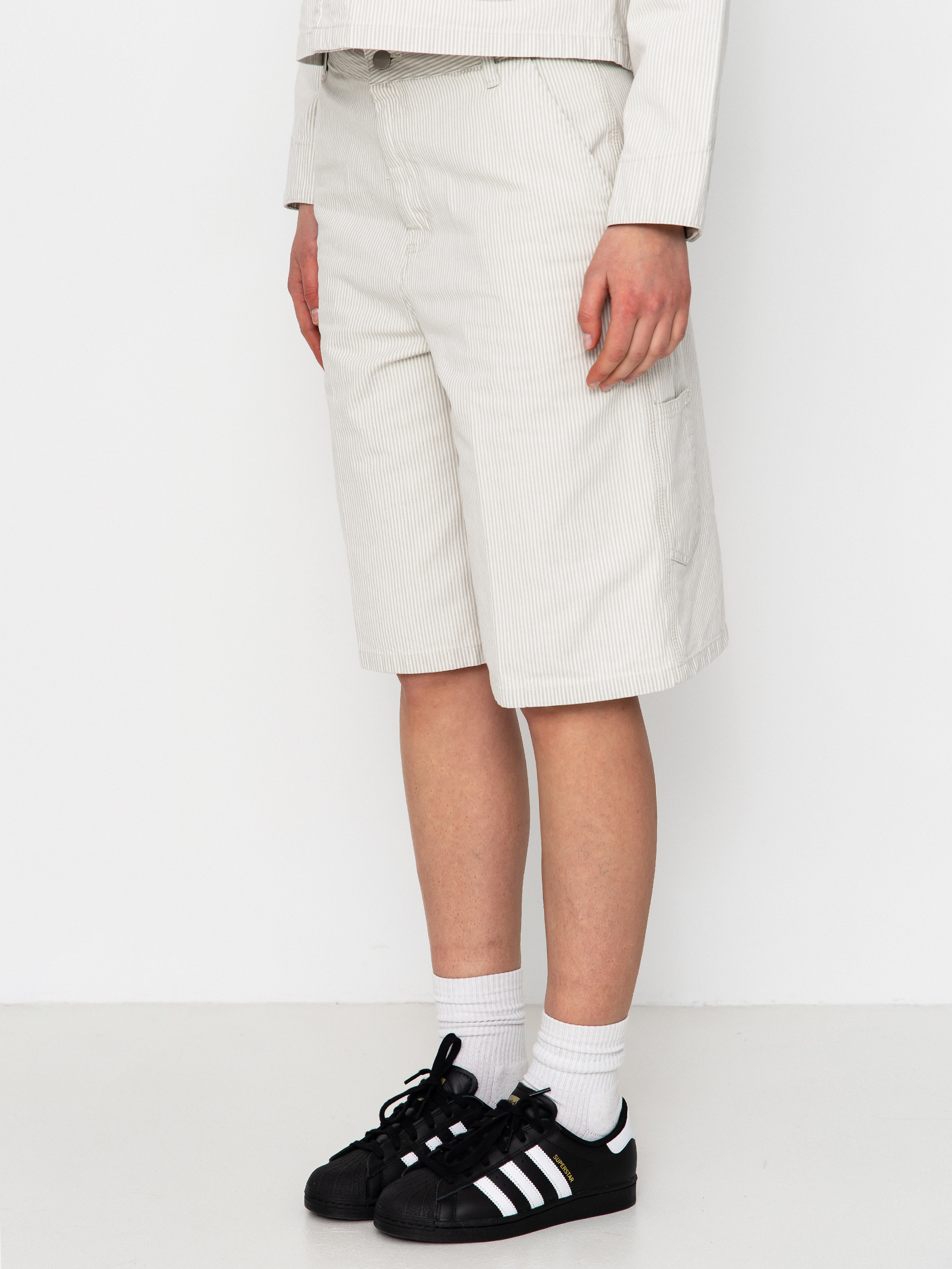 Kraťasy Carhartt WIP Mercer Single Knee Wmn (mercer stripe/graphite/wax)