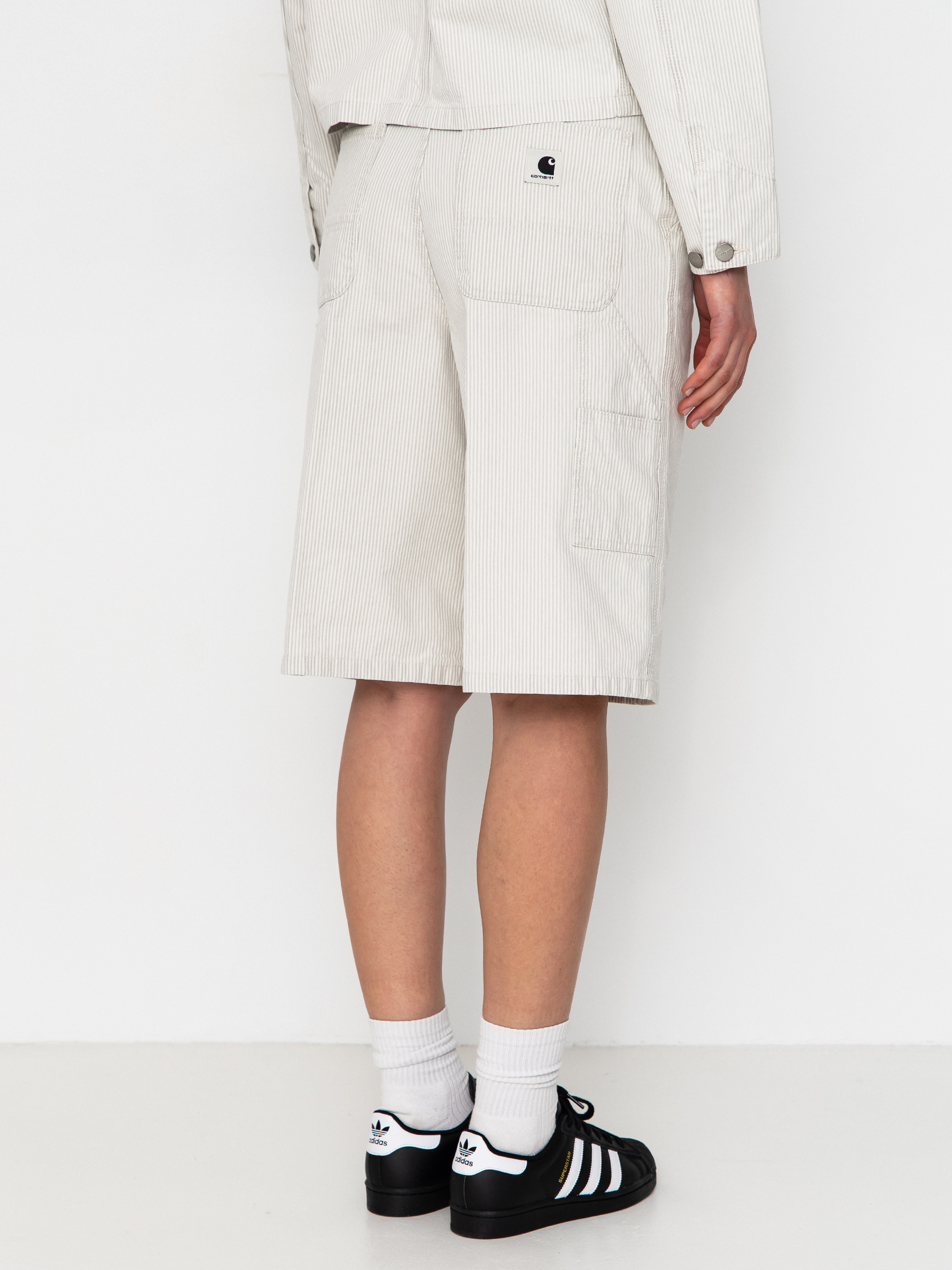 Kraťasy Carhartt WIP Mercer Single Knee Wmn (mercer stripe/graphite/wax)
