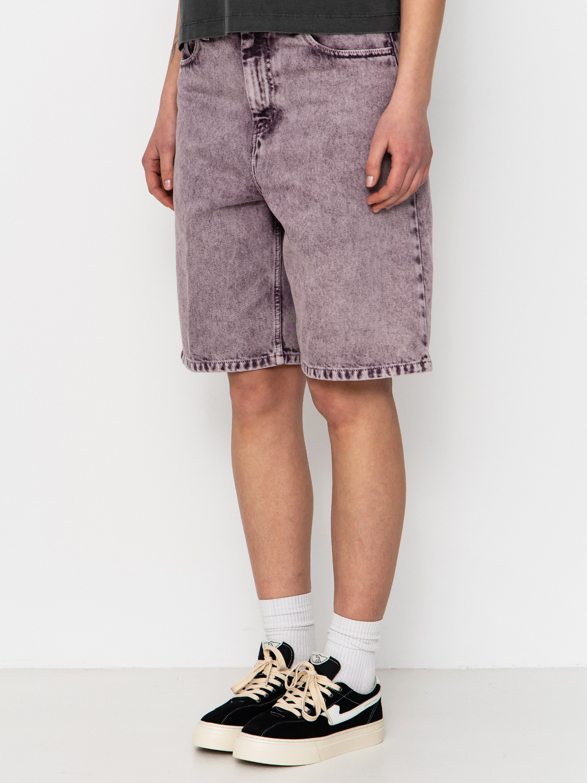 Kraťasy Carhartt WIP Brandon Wmn (cozy purple chalk wash)