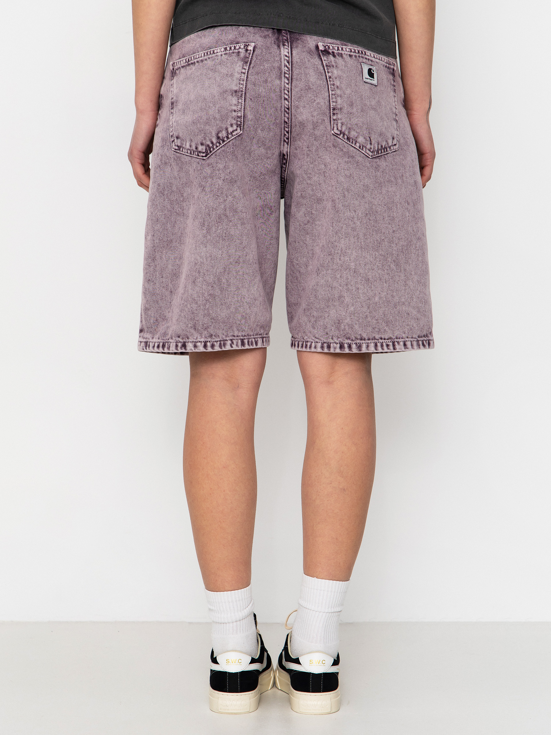 Kraťasy Carhartt WIP Brandon Wmn (cozy purple chalk wash)