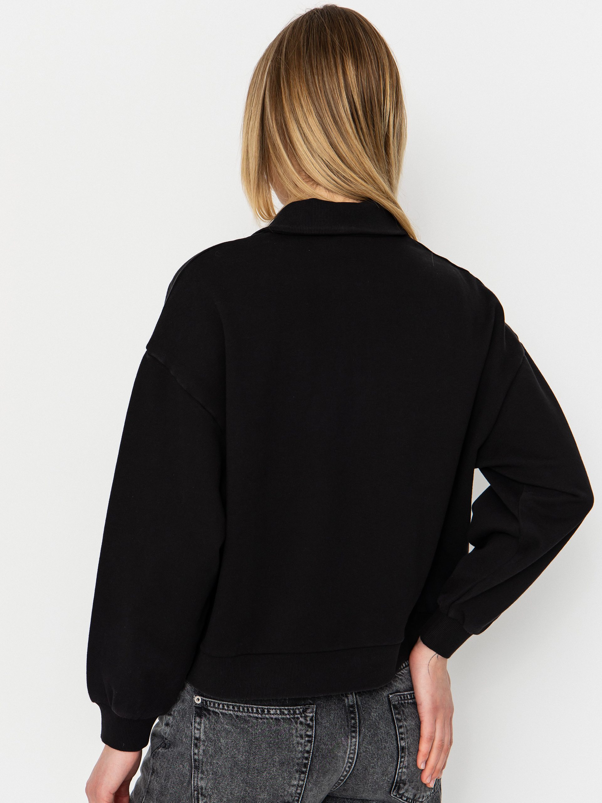 Mikina Carhartt WIP Brenta Polo Wmn (black/white)