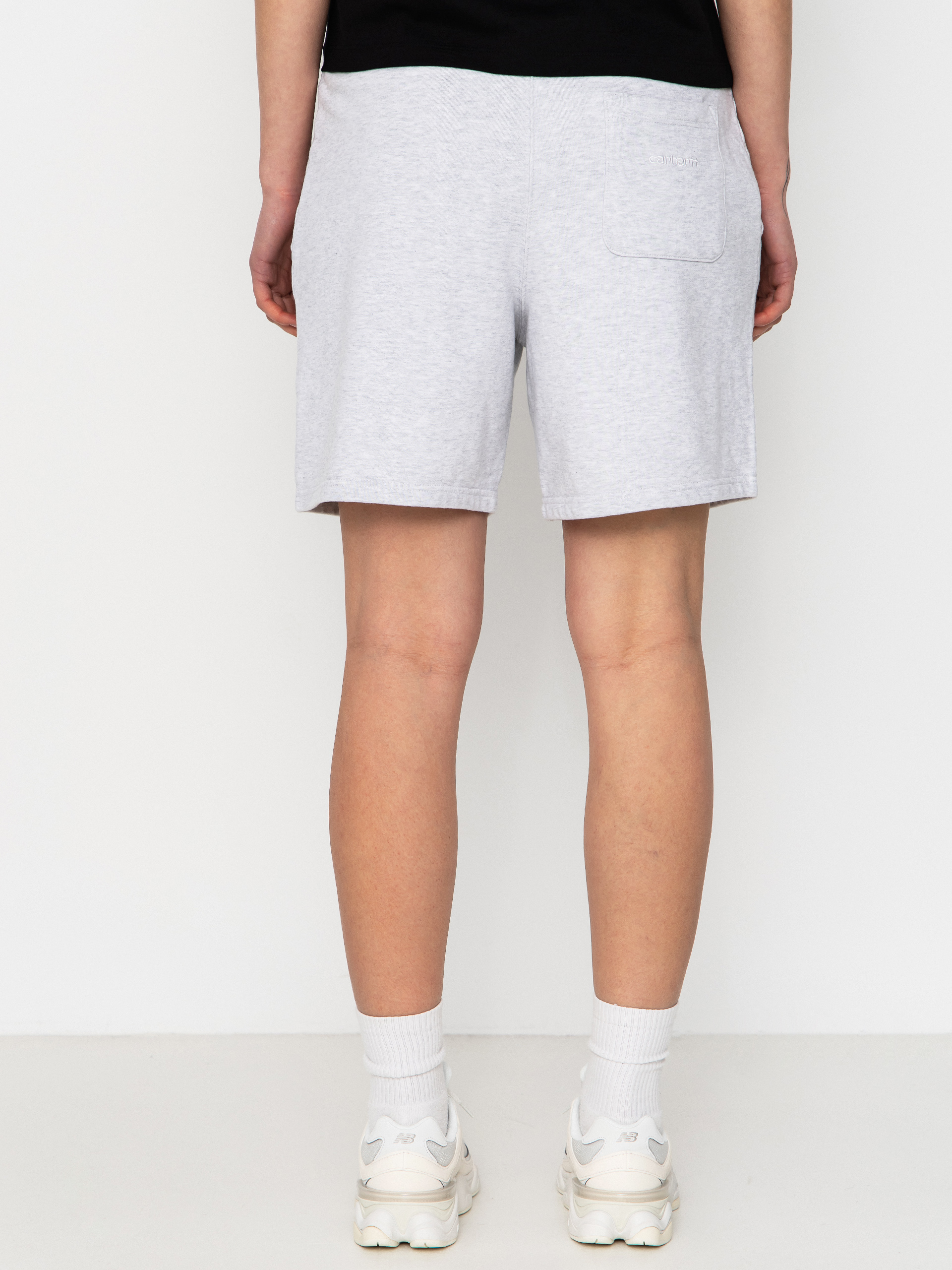 Kraťasy Carhartt WIP Brenta Wmn (ash heather/white)