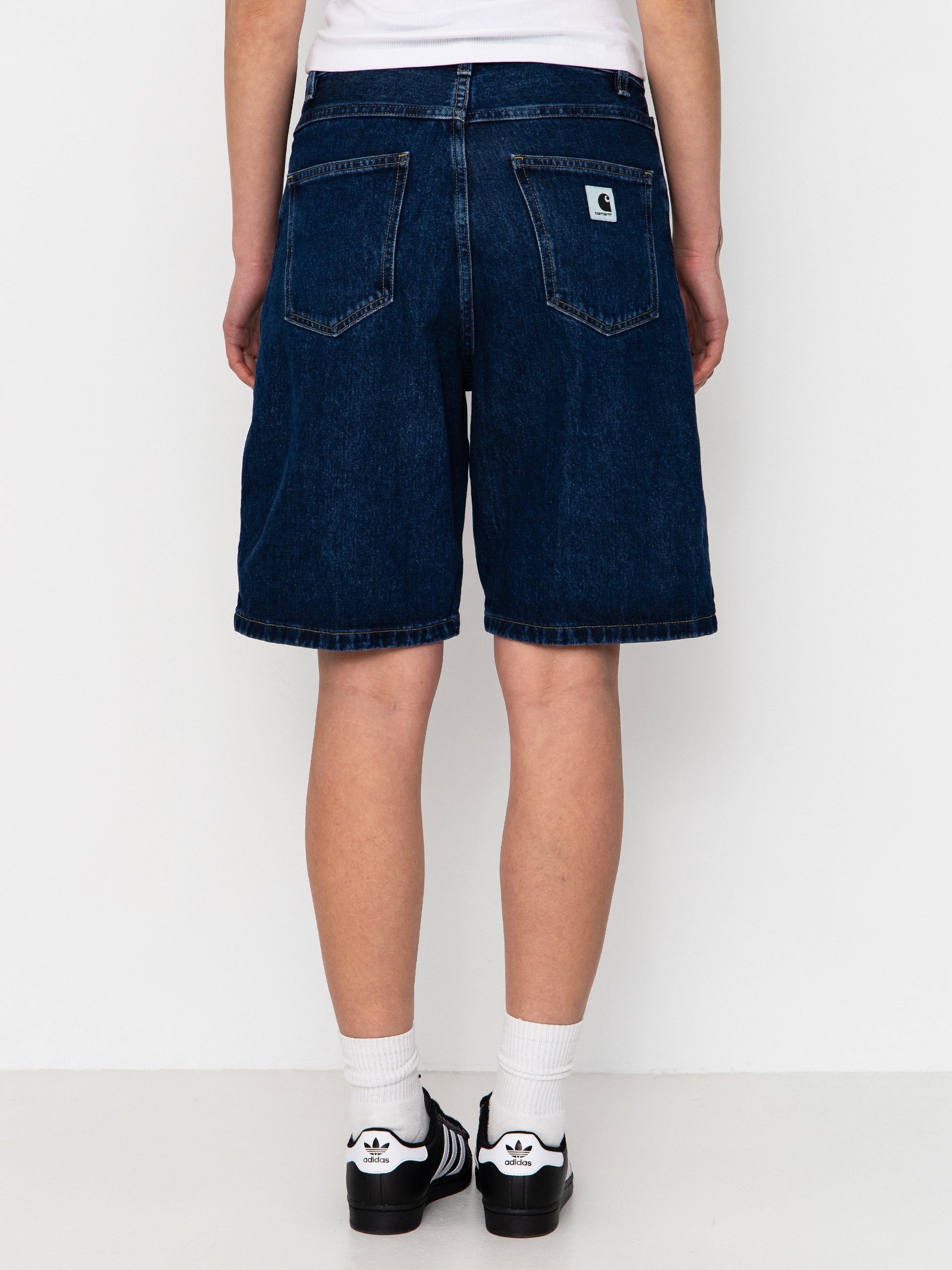 Kraťasy Carhartt WIP Brandon Wmn (blue stone washed)