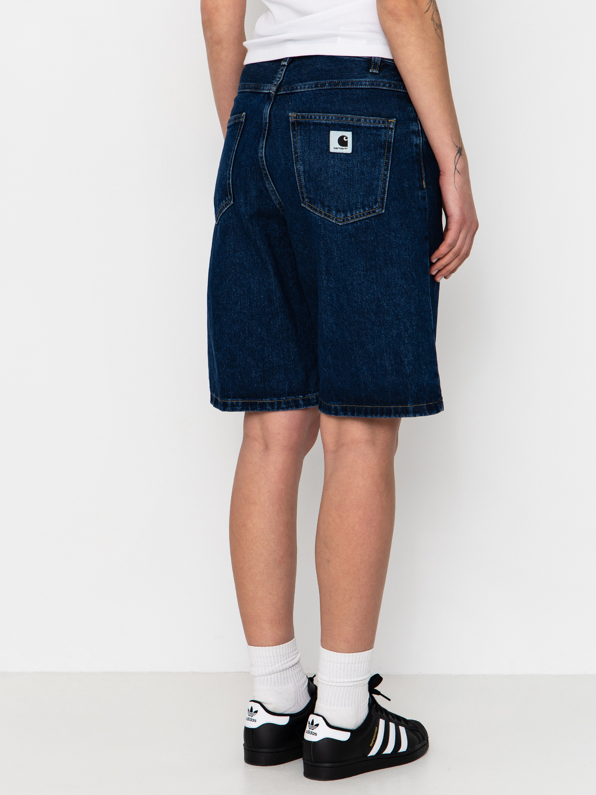 Kraťasy Carhartt WIP Brandon Wmn (blue stone washed)
