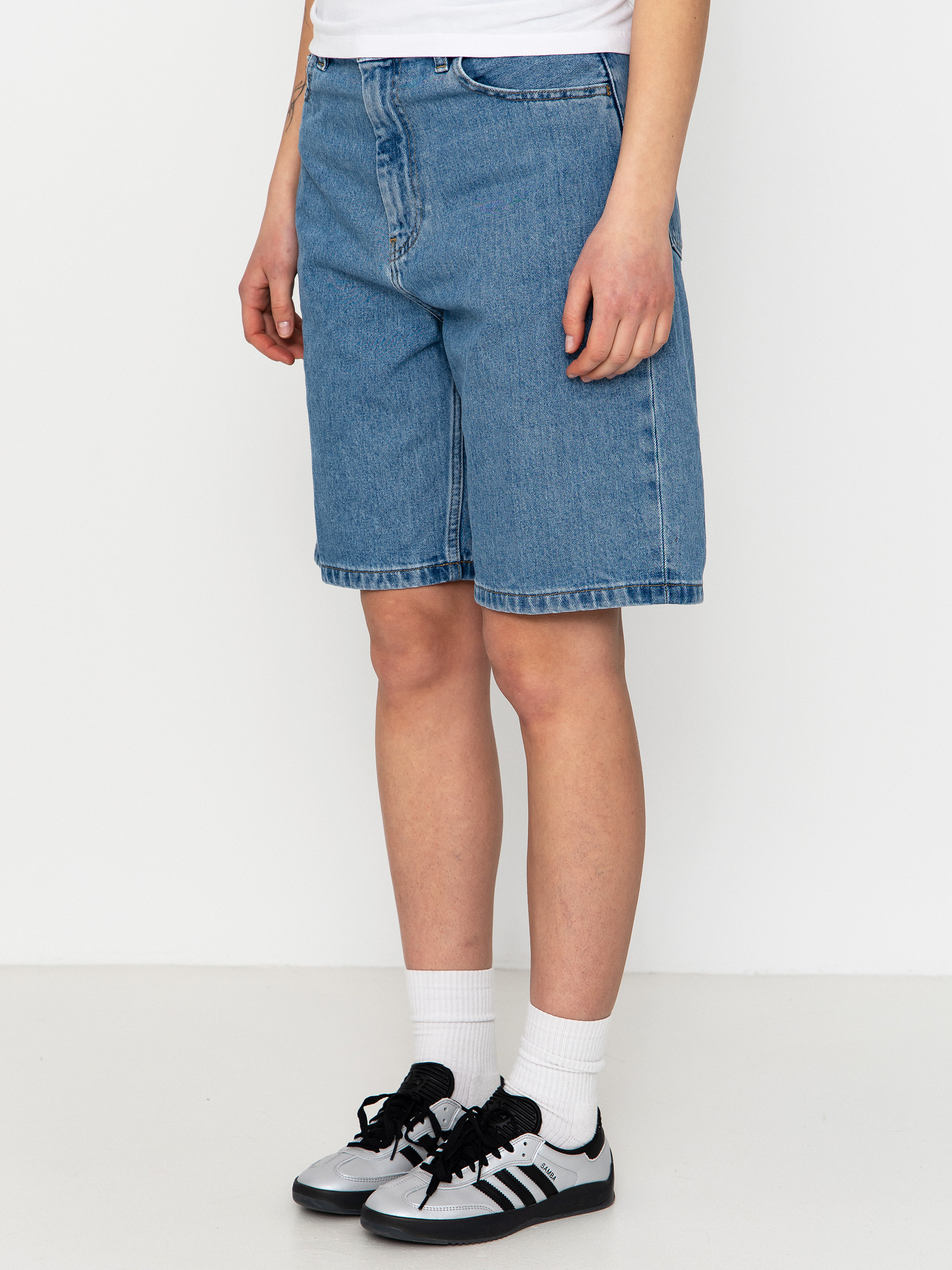 Kraťasy Carhartt WIP Brandon Wmn (blue stone bleached)