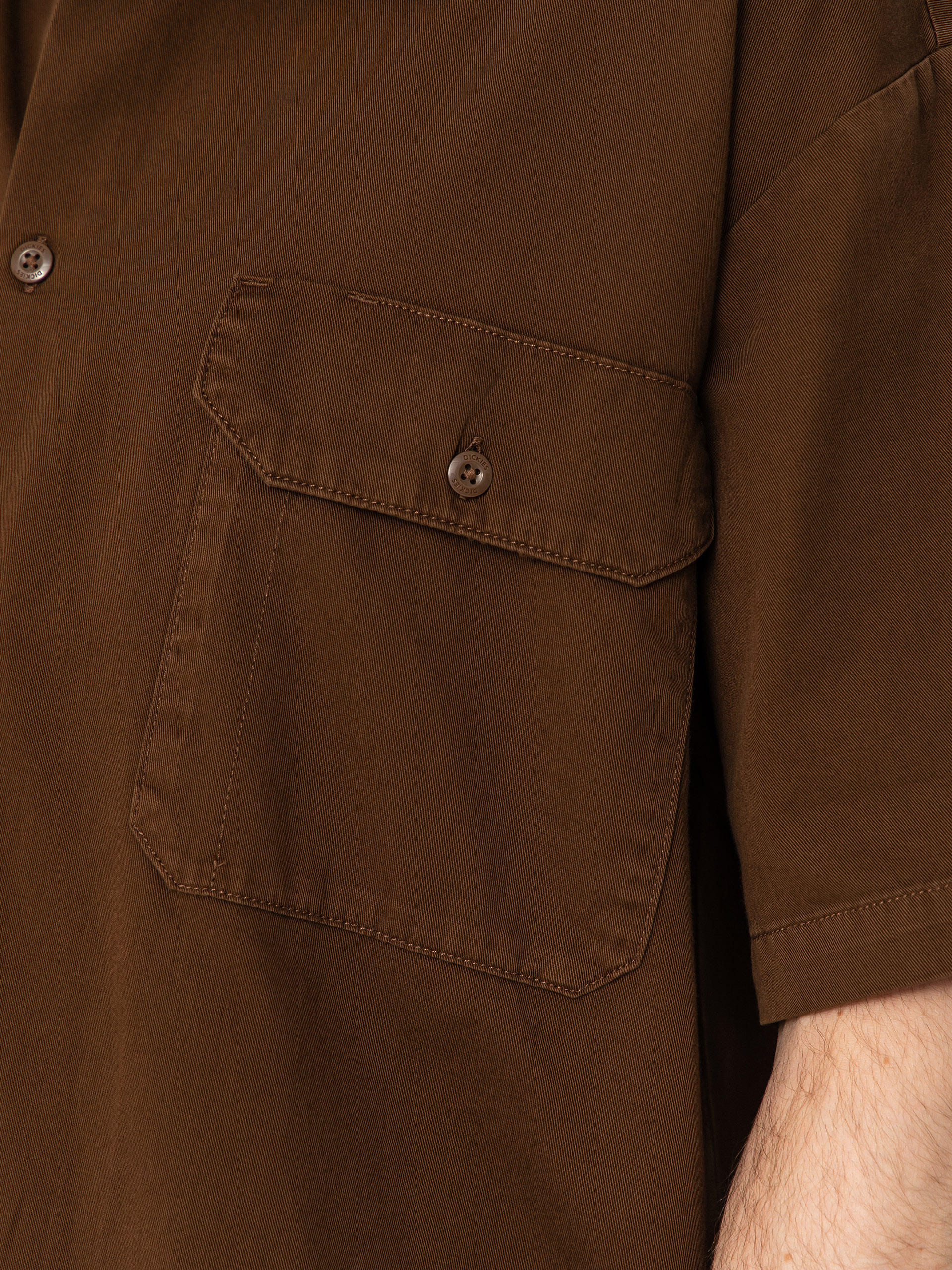 Košile Dickies 247 Garment Dyed Work (timber brown)
