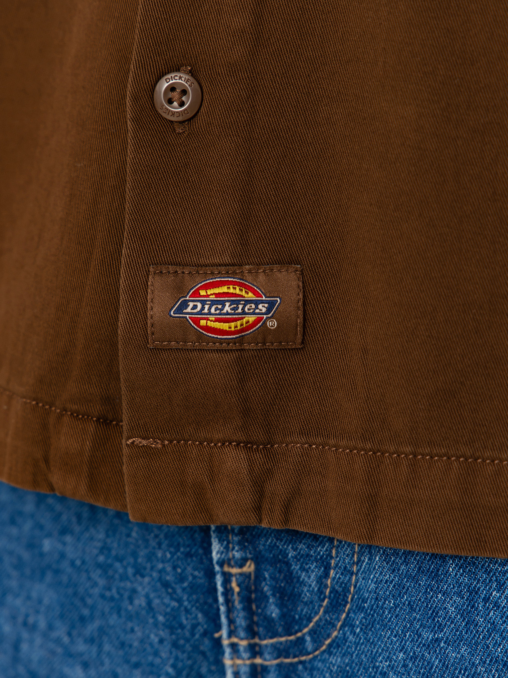 Košile Dickies 247 Garment Dyed Work (timber brown)