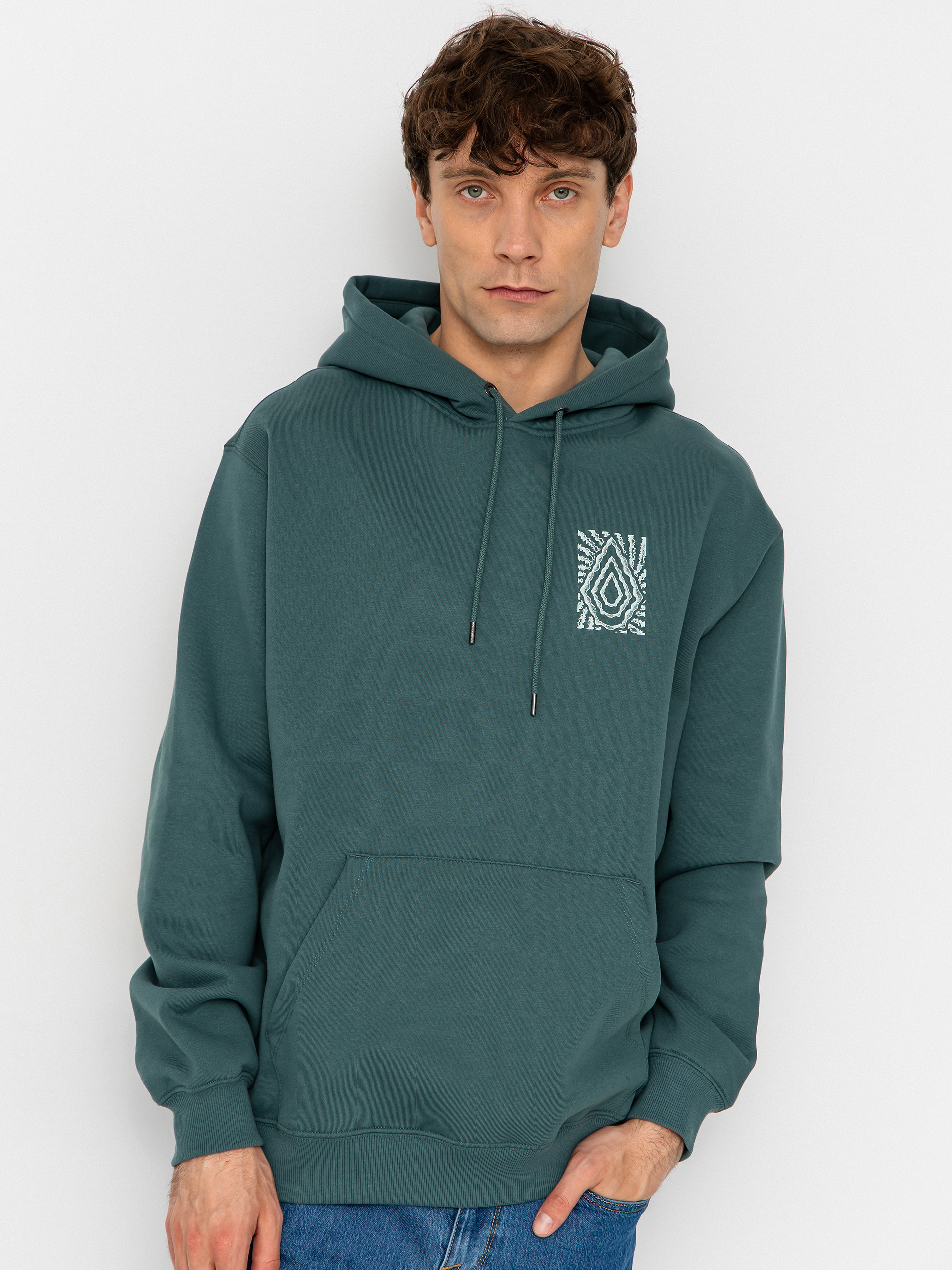 Mikina s kapucí Volcom Watanite HD (rifle green)