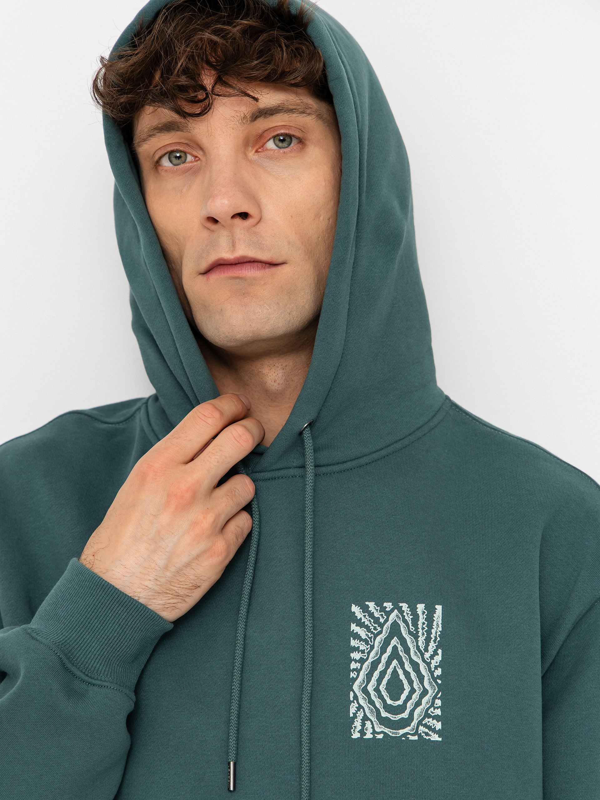 Mikina s kapucí Volcom Watanite HD (rifle green)