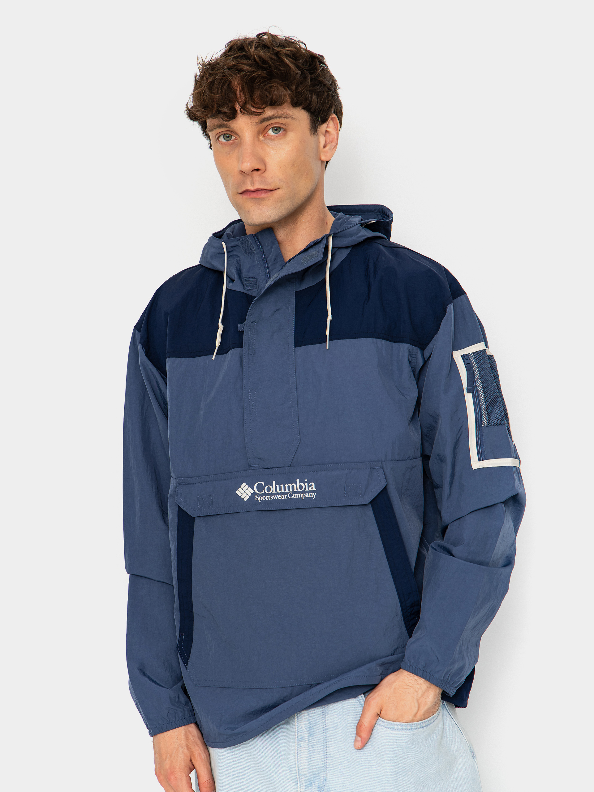 Bunda Columbia Challenger Windbreaker Anorak (dark mountain/collegiate navy)