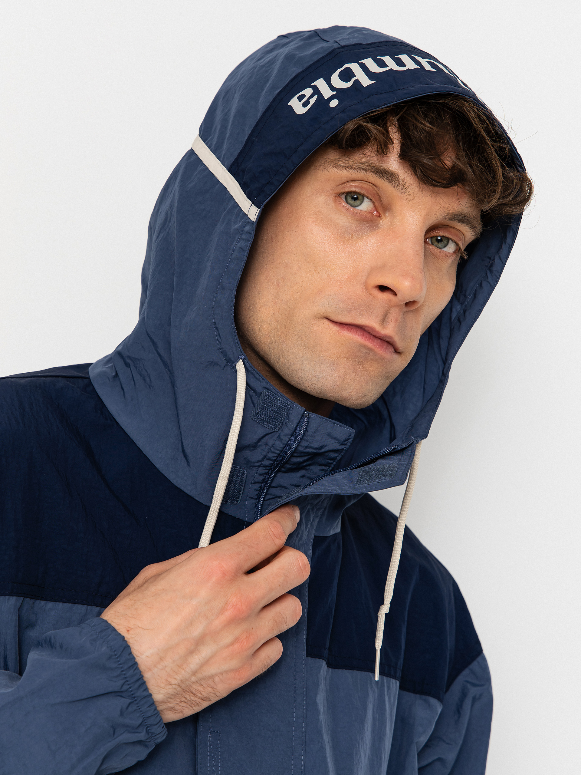 Bunda Columbia Challenger Windbreaker Anorak (dark mountain/collegiate navy)