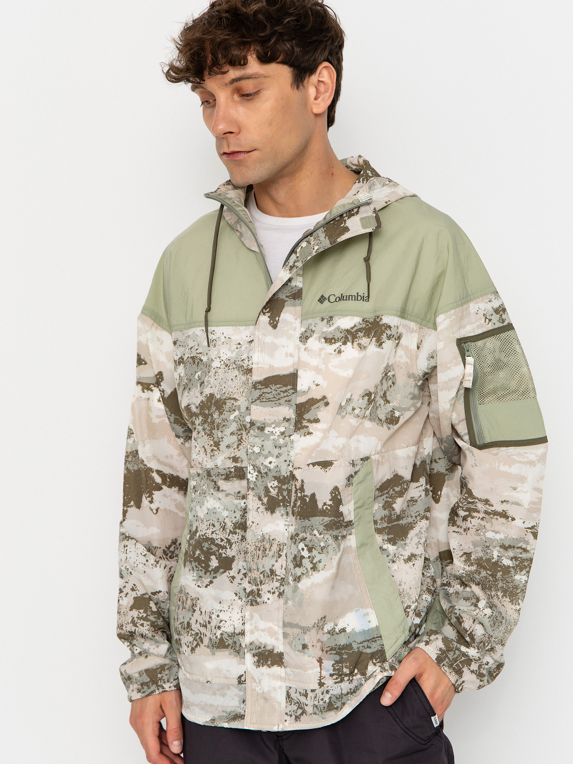 Bunda Columbia Challenger II Novelty Windbreaker (safari fieldaze/safari)