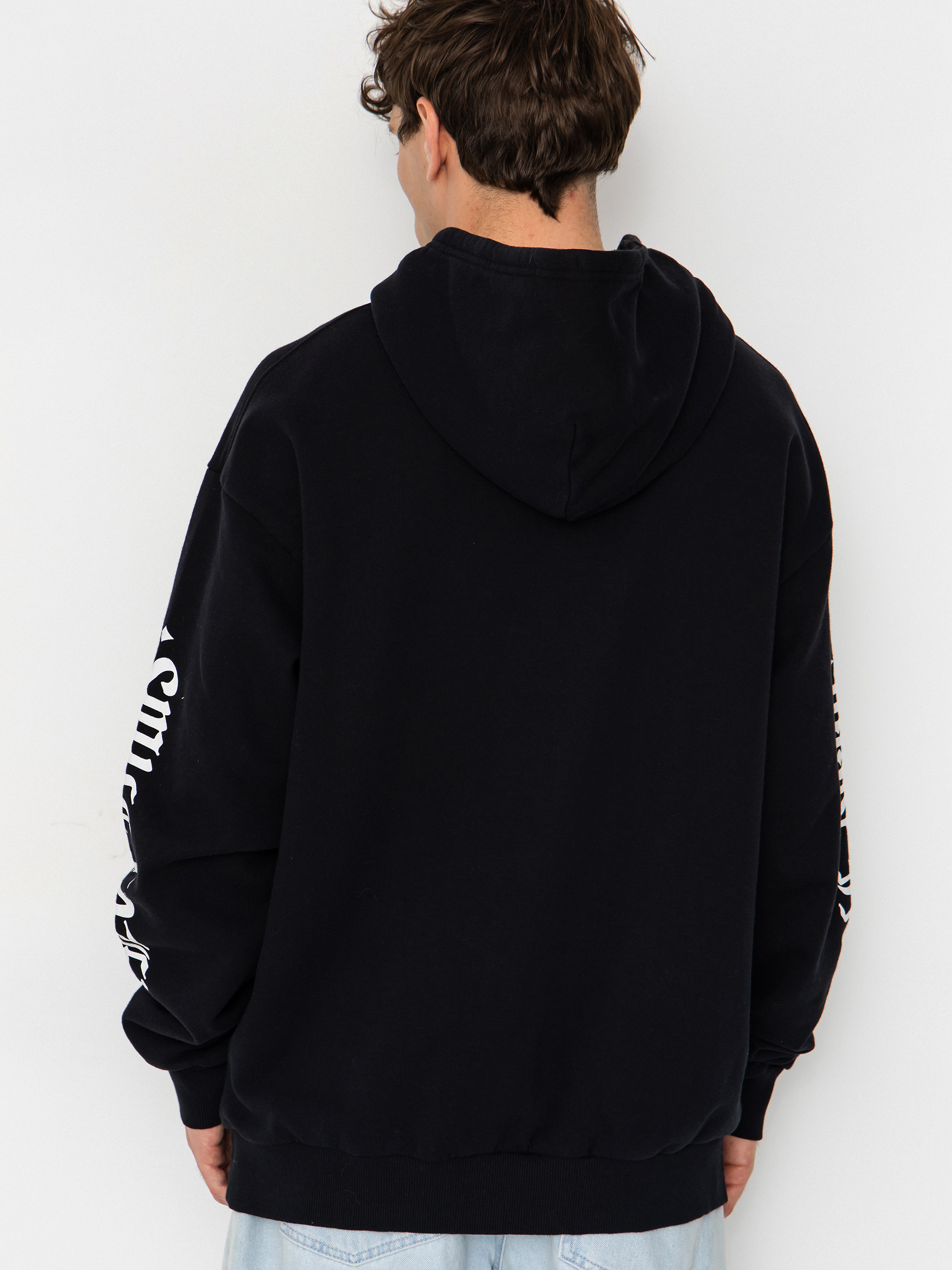 Mikina s kapucí Brixton Smile Always Relaxed HD (black worn wash)