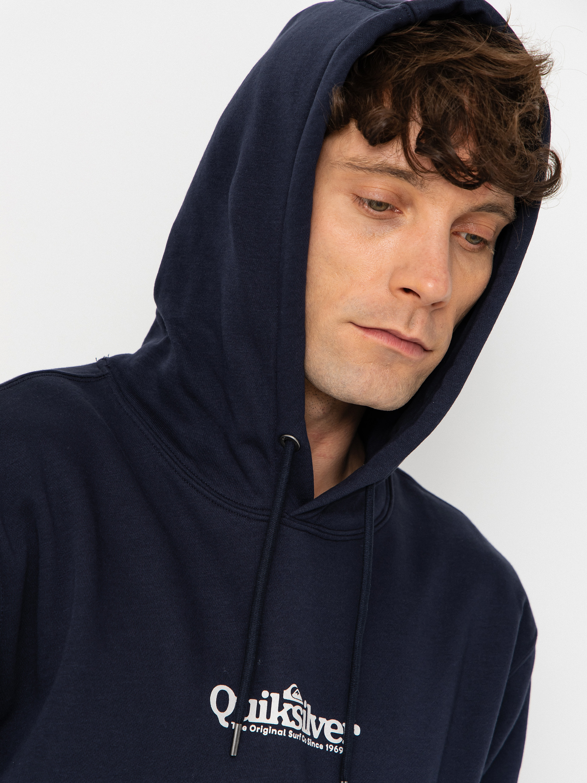 Mikina s kapucí Quiksilver Fineline HD (dark navy)