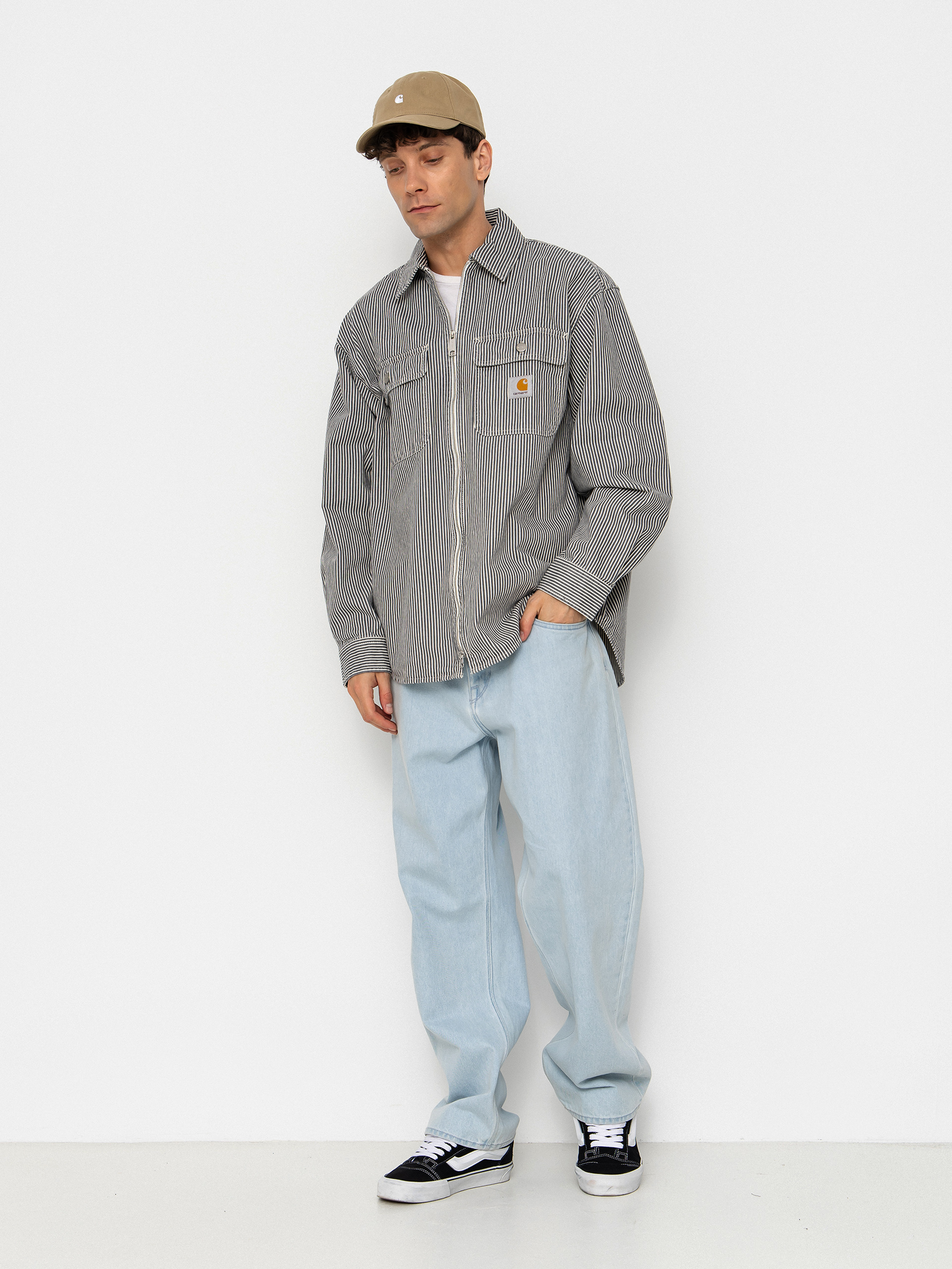 Bunda Carhartt WIP Mercer (mercer stripe/graphite/wax)