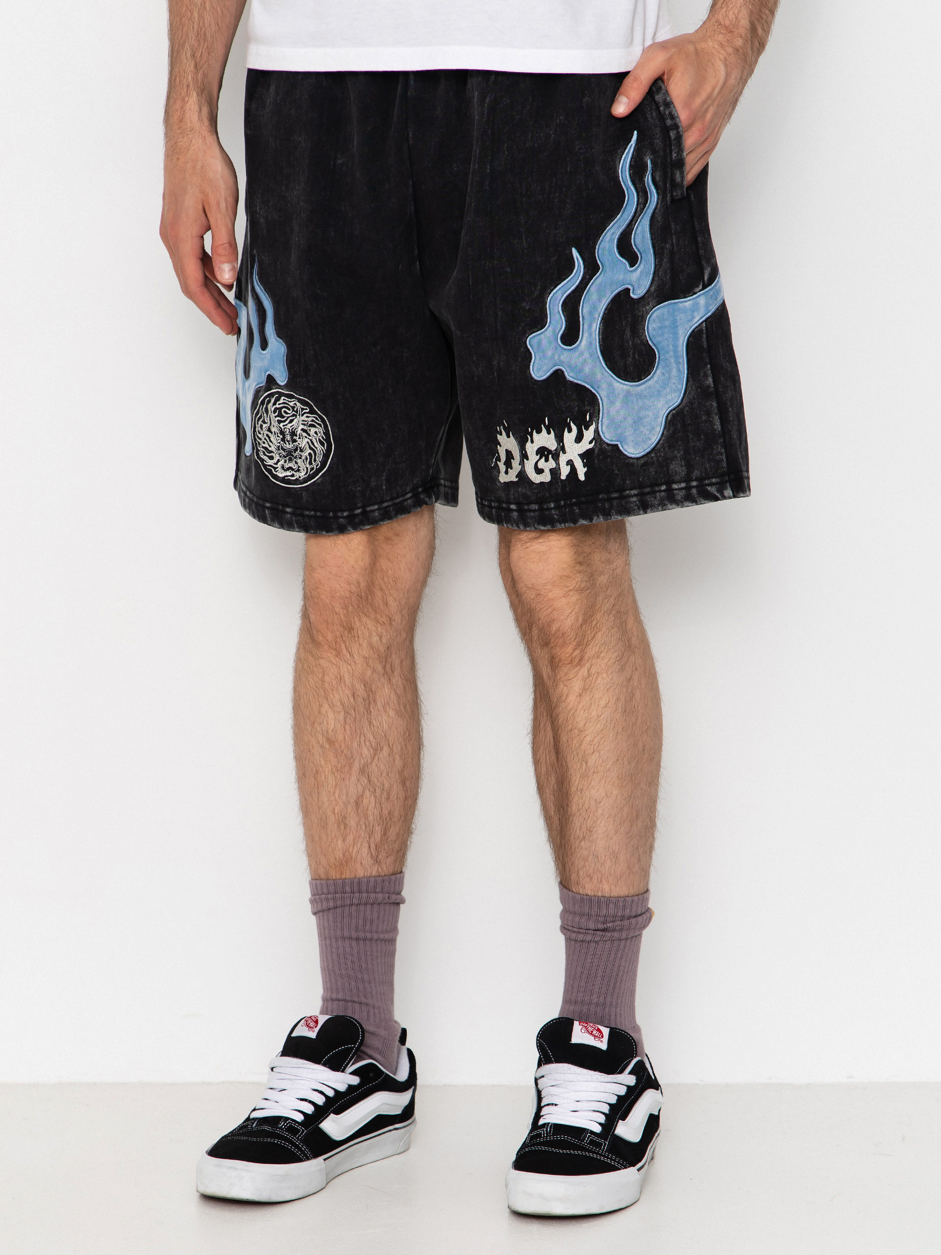 Kraťasy DGK Storm (washed black)